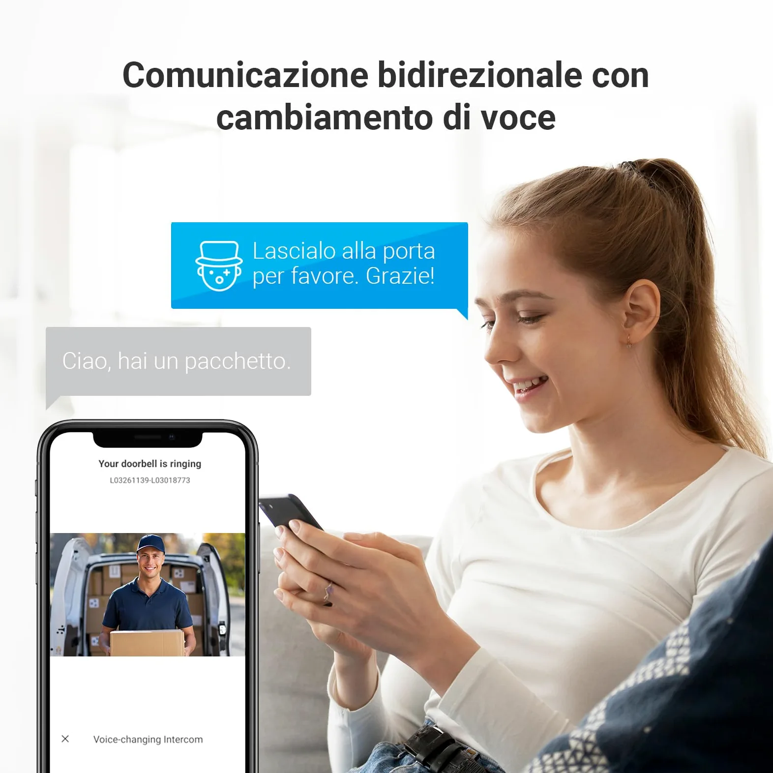 EZVIZ CP5 Videocitofono WiFi con Schermo Touch Screen a Colori da 7", Visione Notturna 1080p e Audio Bidirezionale, Citofono con Sblocco Remoto, Dual Band, Design Sottile