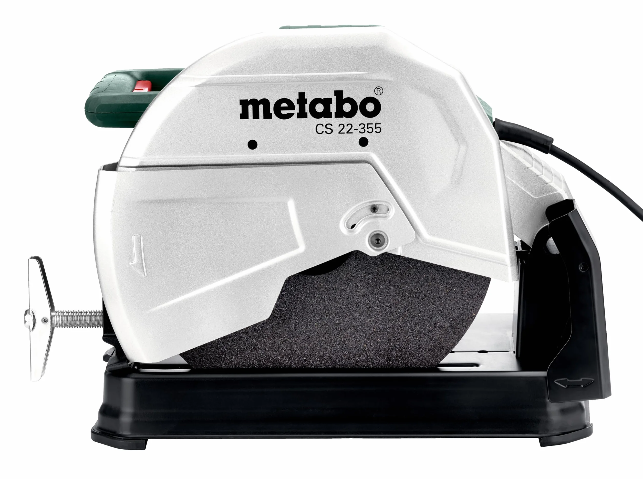 Metabo troncatrice per metallo CS 22-355 – 601786000 – Per il taglio di profili, tubi e barre in acciaio, metalli non ferrosi, ferro e ghisa – Cavo da 4 m