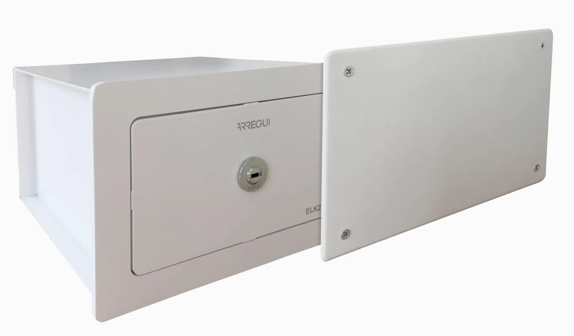 ARREGUI Elek 22500W-S0 Cassaforte Nascosta dietro al Coperchio della Cassetta di Derivazione | Piccola Cassaforte da Incassare al Muro | 13x20x21 cm | 3 L