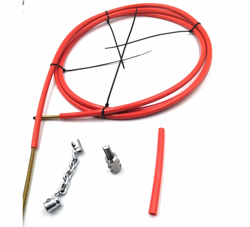 6mm cavo albero flessibile 5m set completo di strumenti per catena di pulizia DN32-40 rimozione dello zoccolo del tubo Pulizia dello scarico