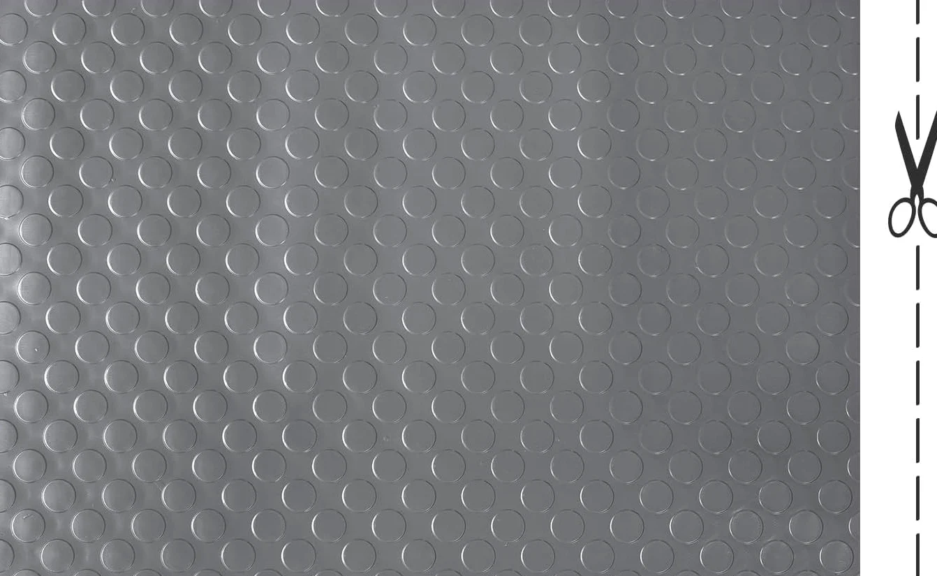 PAVIMENTO PVC BULLONATO COPRIPAVIMENTO DA 1 A 25MT GRIGIO-ROTOLO (BOLLO_GRIGIO 1x21)