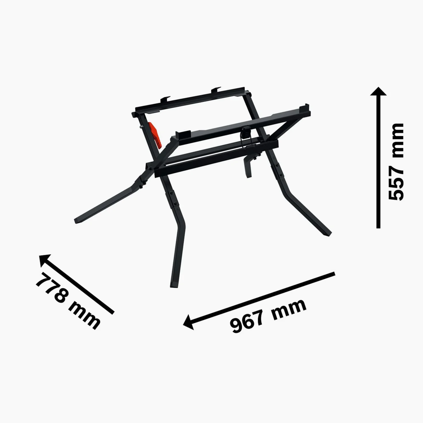 Bosch Professional Supporto per sega GTA 571 (struttura robusta in acciaio, con la staffa di fissaggio, design compatto, peso 6,3 kg, compatibile con GTS 70-216 e GTS 18V-70)