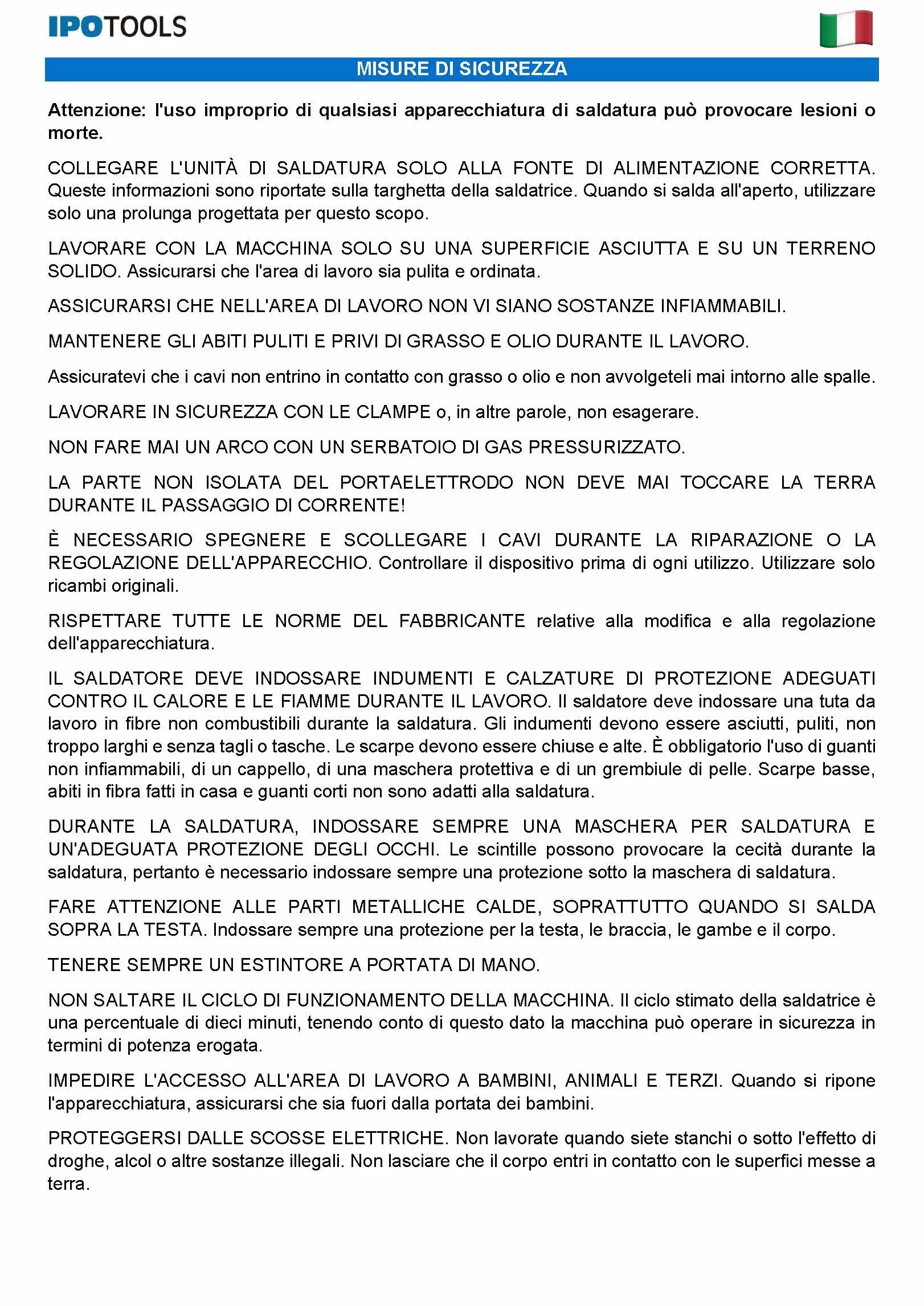 Saldatrice ad arco IPOTOOLS MMA-160R - Saldatrice ad arco DC MMA Inverter con 160 A/Display digitale / 230 V/Antistick/Hot Start/Arc-Force / 7 anni di garanzia