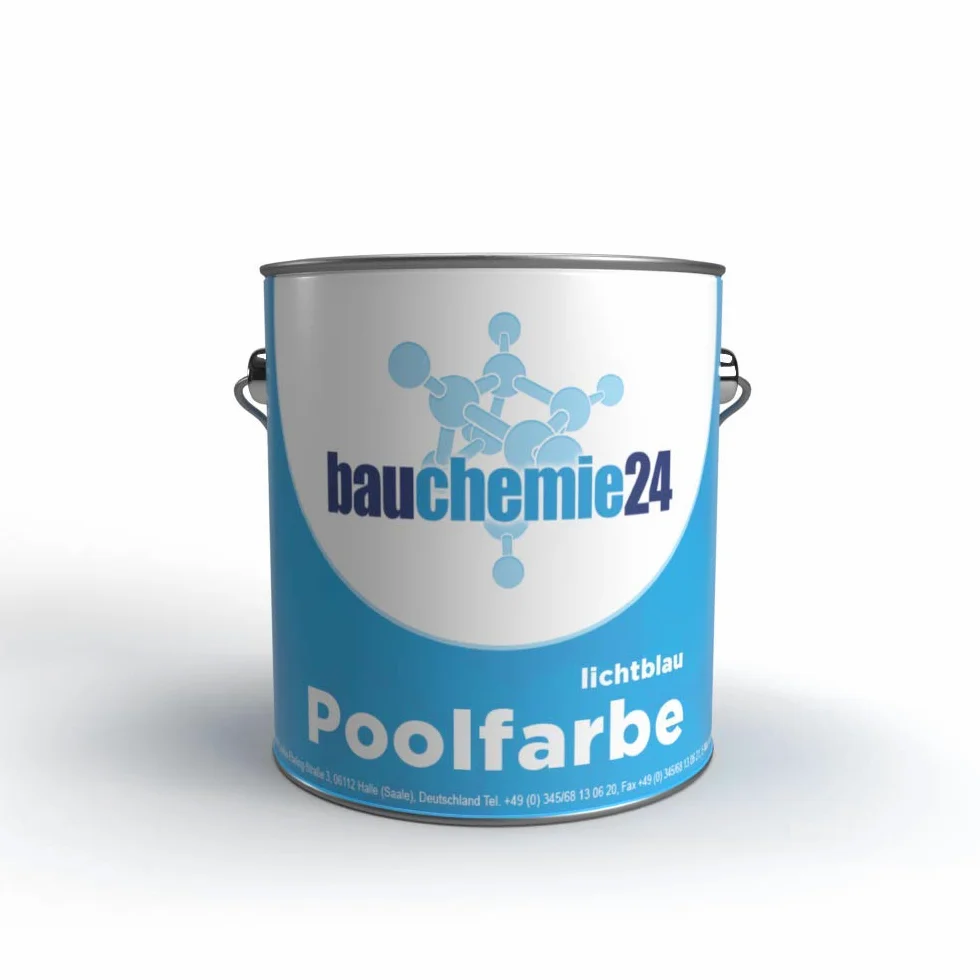 vernice PISCINA, pool - rivestimento per laghetto | 5L | azzurro - RAL 5012 | vernice per piscine per pools, fontane, stagno in cemento - asciugatura rapida e resistente ai raggi UV