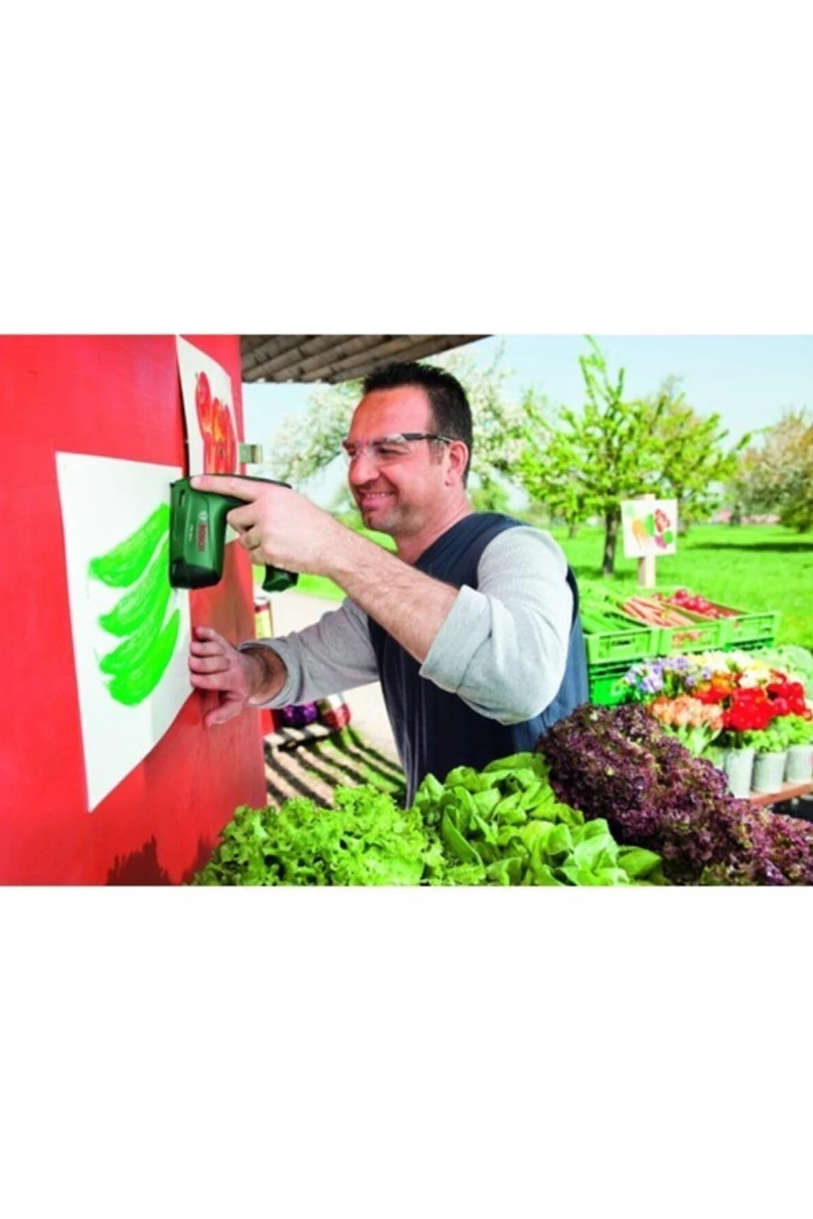 Bosch Home and Garden 603968100 PTK 3 6 LI Graffatrice a Batteria, 3.6 V, Verde