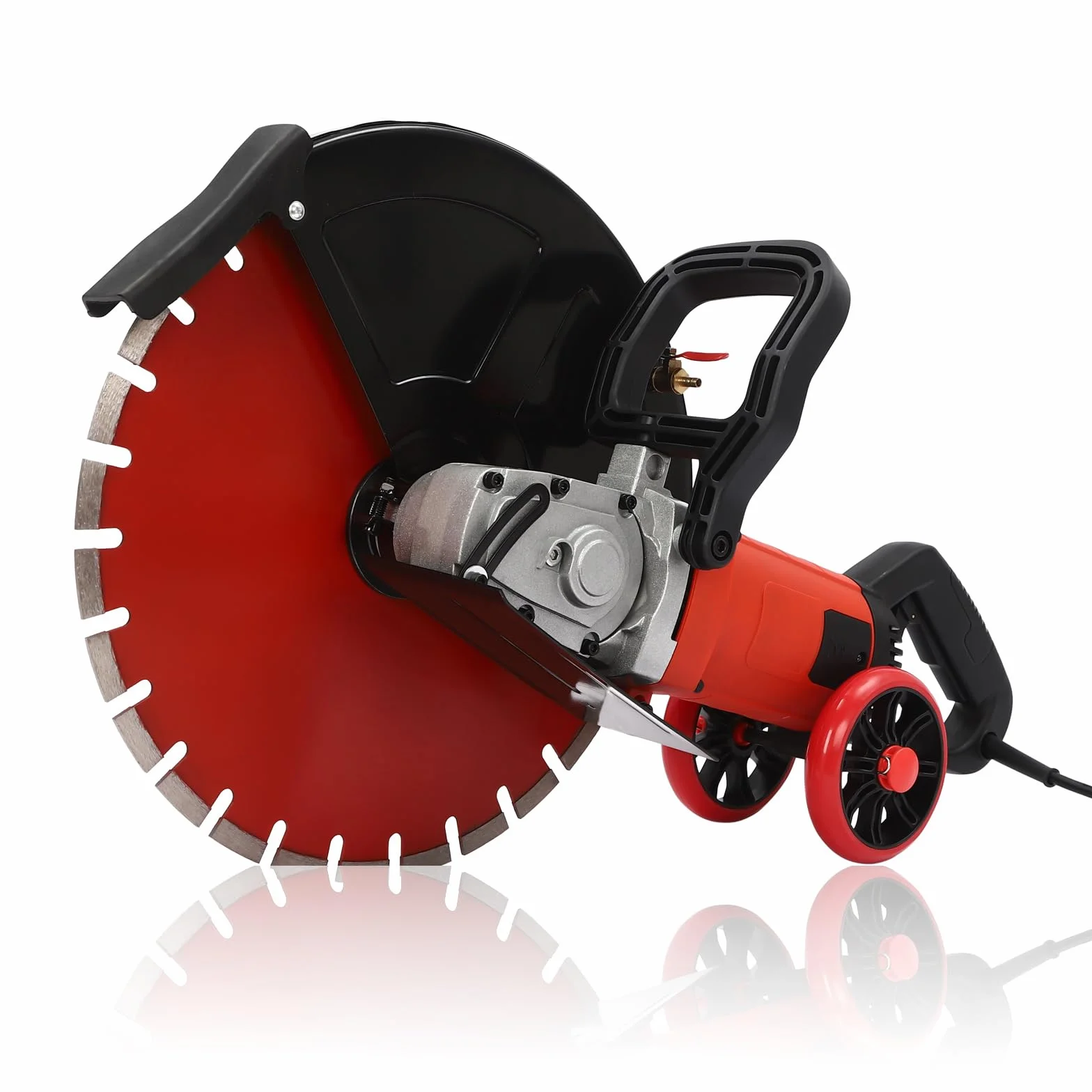 Fresa elettrica per calcestruzzo, 3000 giri/min, diametro 410 mm, profondità di taglio regolabile 165 mm