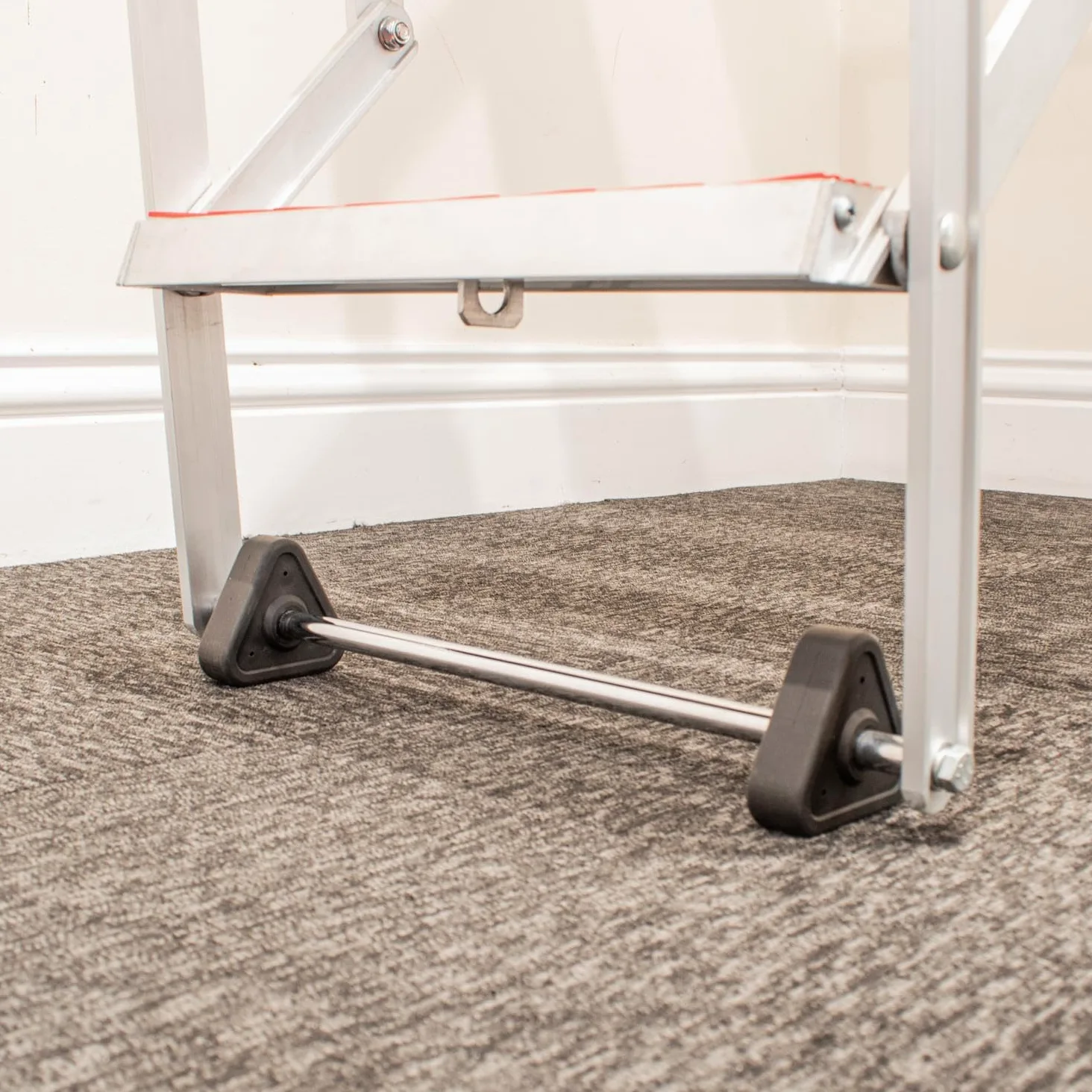 Scala a fisarmonica BPS per soppalco - Facile da montare - Superbo design compatto con gradini antiscivolo rivestiti in gomma (10ft)