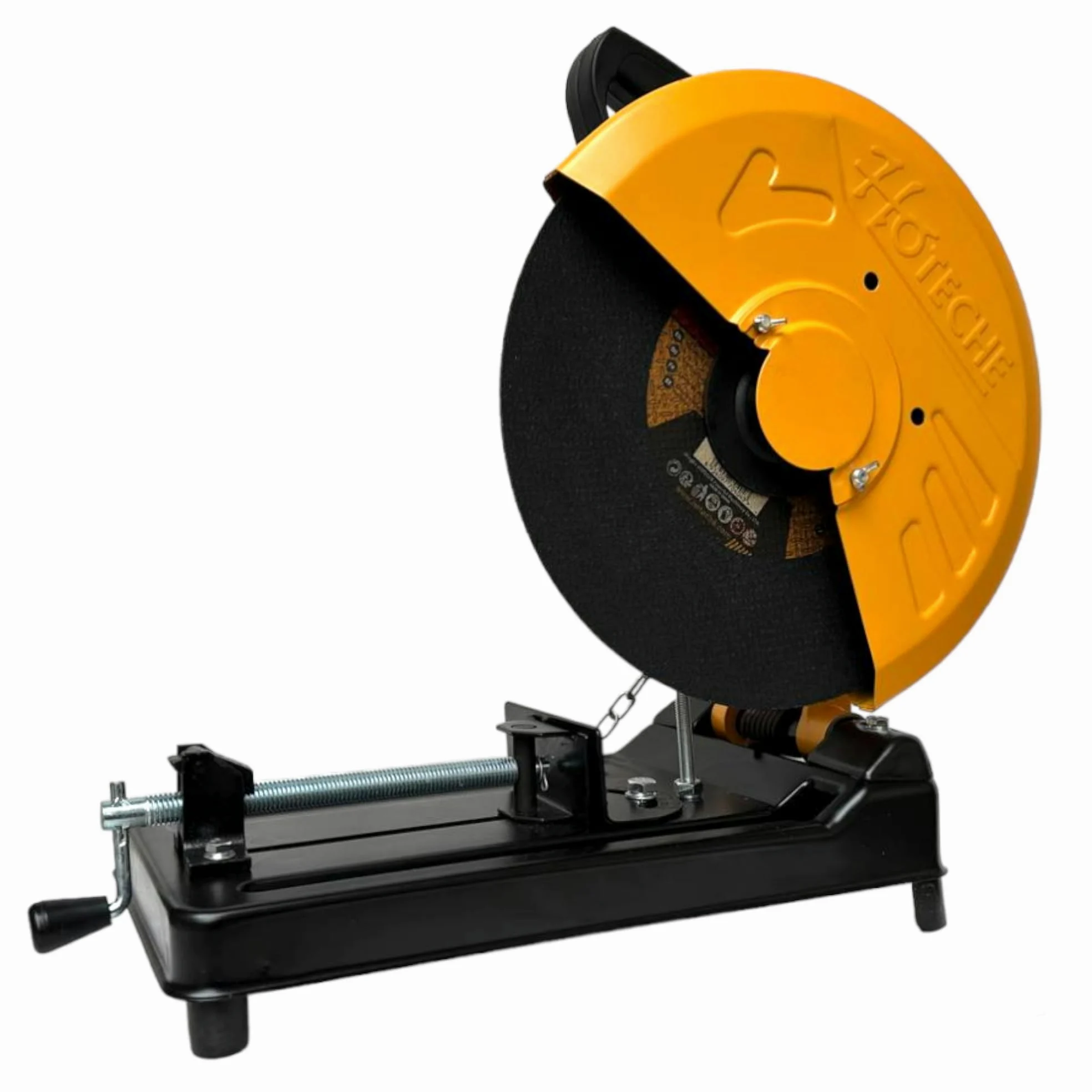 Troncatrice per Ferro Metallo 2500W, 3900 Giri/min, Disco 355mm, Taglio Circolare Morsa da Banco