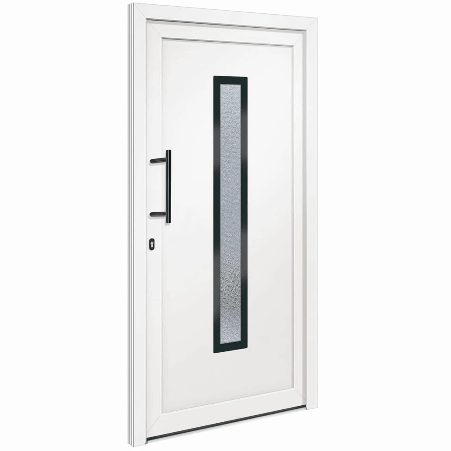 Gecheer Porta,Ingresso,Sinistra,per Esterno,in PVC,Bianco,108x208 cm