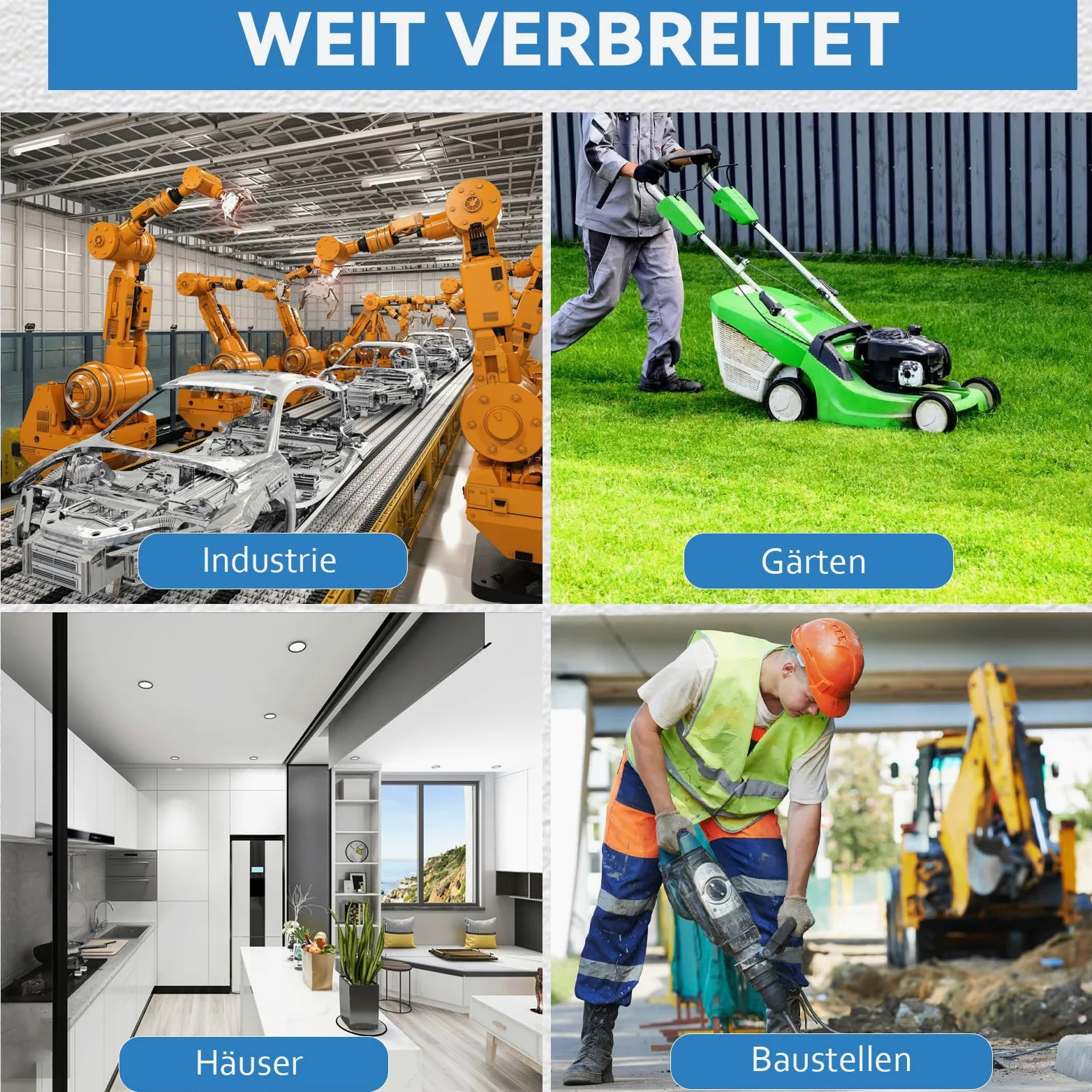 Distributore di corrente da parete, completamente cablato con 4 x 230 V Schuko, CEE 16 A e 32 A, interruttore FI, interruttore LS, alloggiamento impermeabile IP67, per esterni e officine