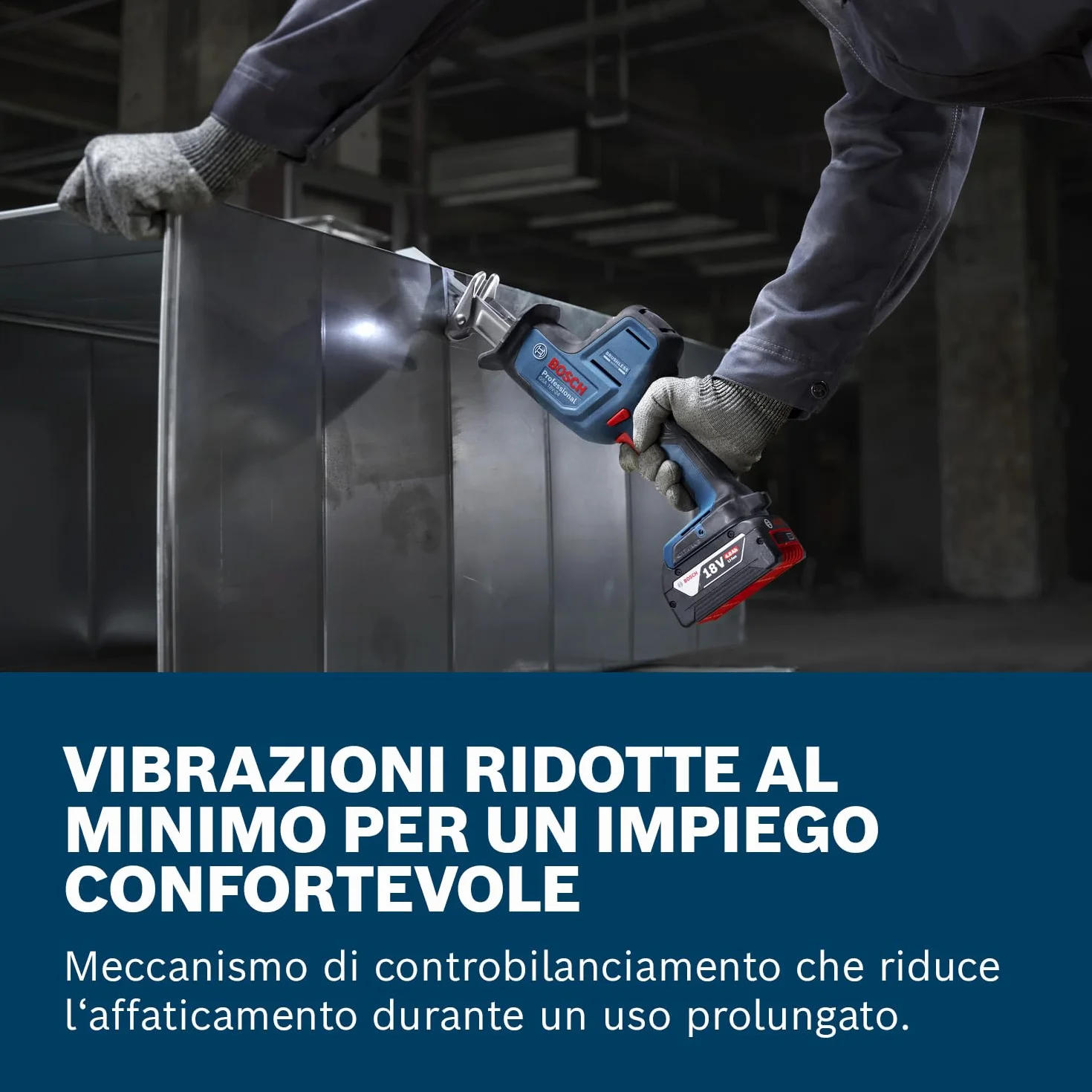 Bosch Professional 18V System Sega universale a batteria GSA 18V-24 (incl. lama S922EF, S2345X)