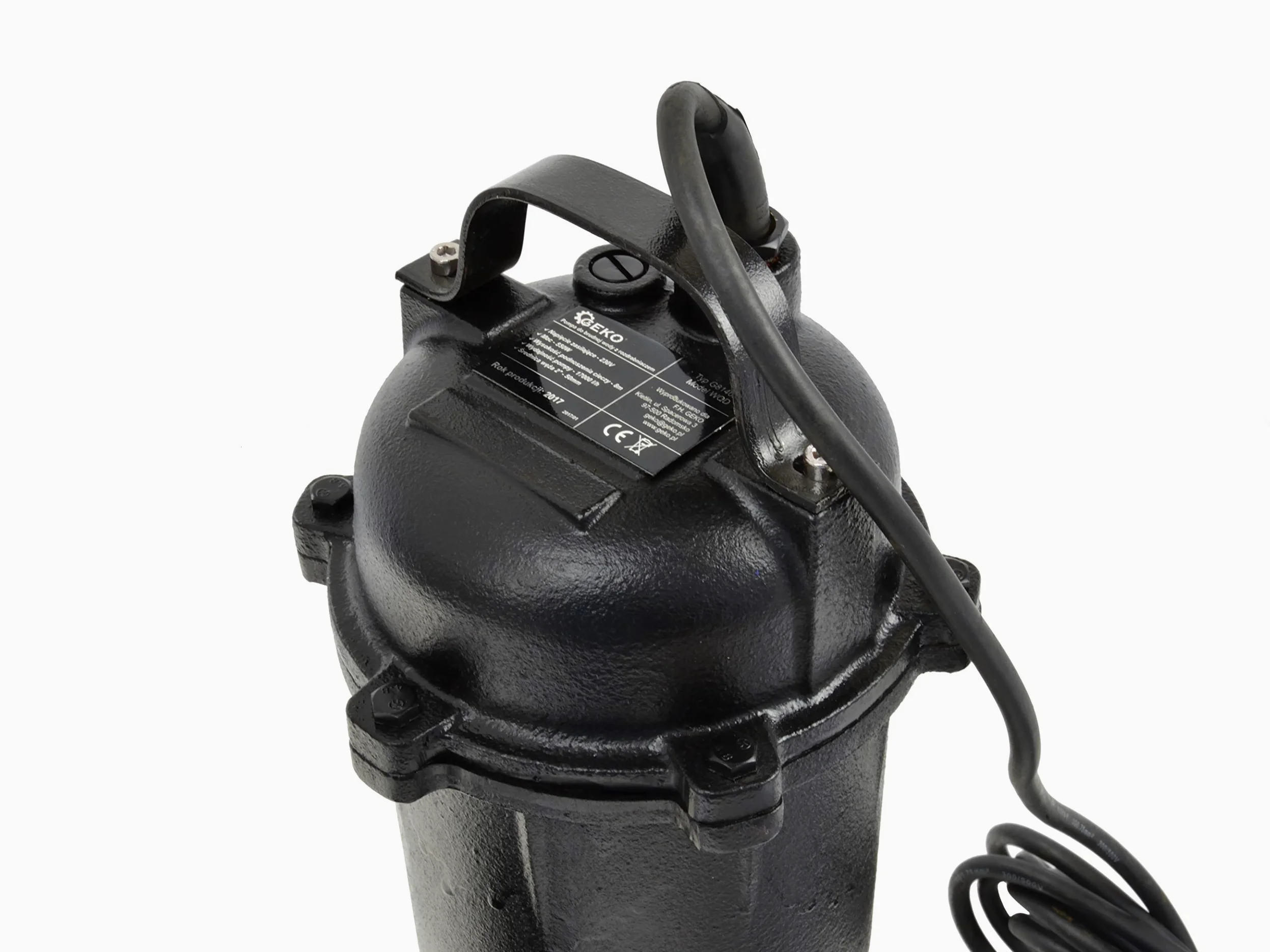BSD Pompa Sommersa per Acque Scure - Pompa Immersione con Trituratore, Corpo in Ghisa - Pompa Reflue WQD 10-8-0,55-550W, 17.000L/h, Prevalenza Max. 8m