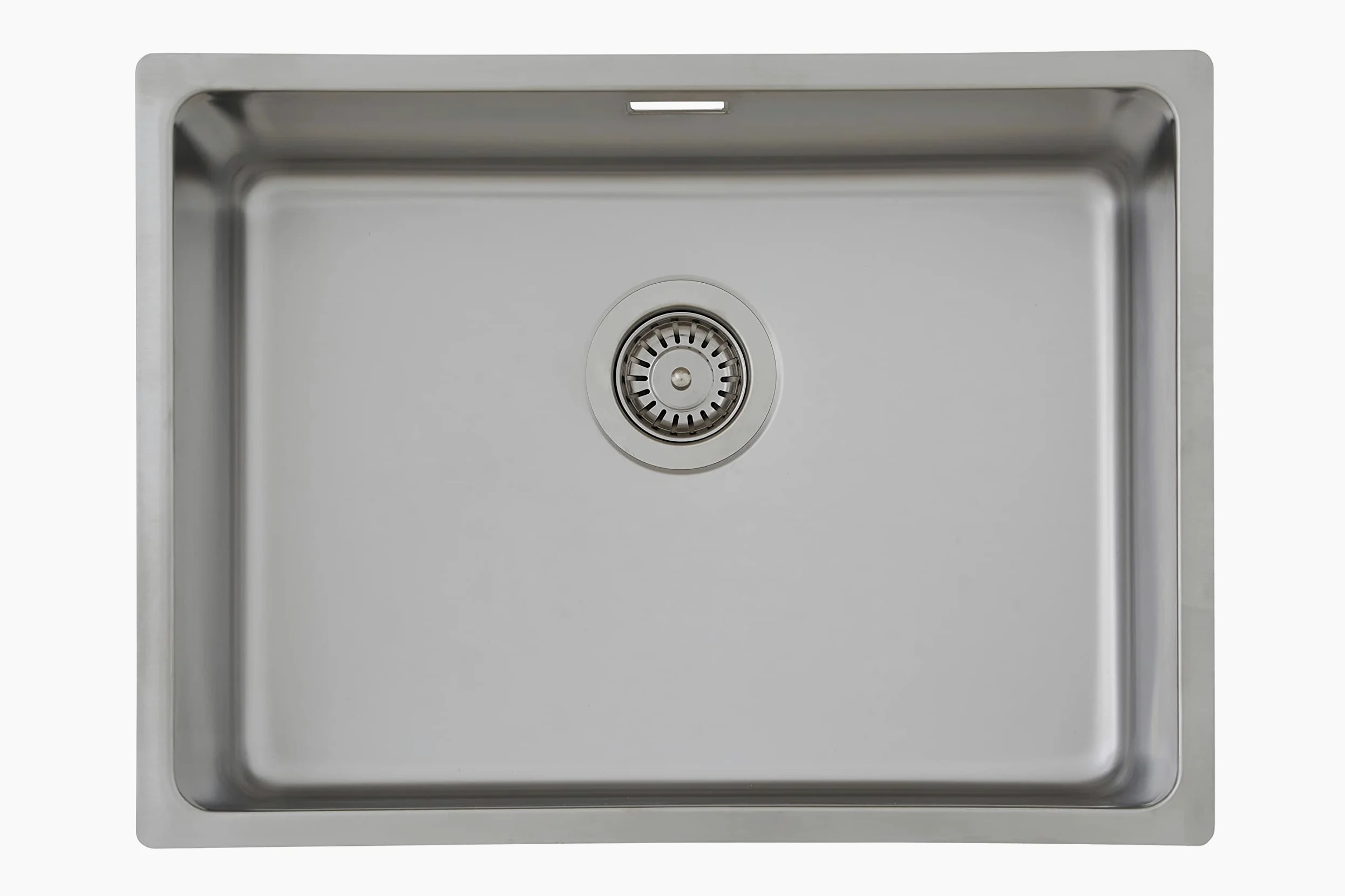 Respekta Detroit Lavello in acciaio inox/Lavello da incasso a 1 vasca da 59 x 43,5 cm/Lavello in acciaio inox adatto a basi da 60 cm di larghezza