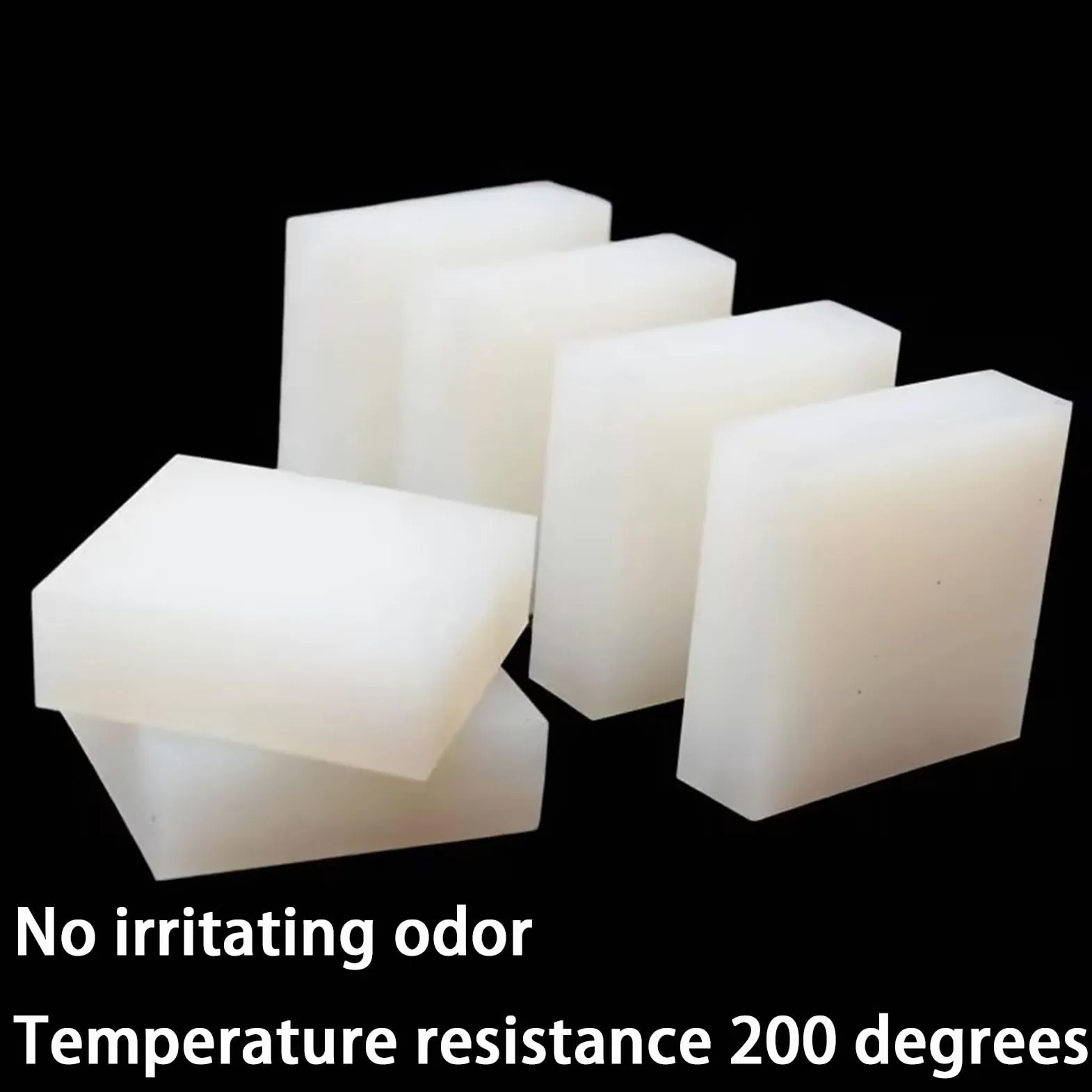 Blocco di Silicone Premium – Resistente al Calore per DIY, Artigianato, Stampaggio e Industria – Flessibile e Durevole,5PCS 100mm*100mm*15mm