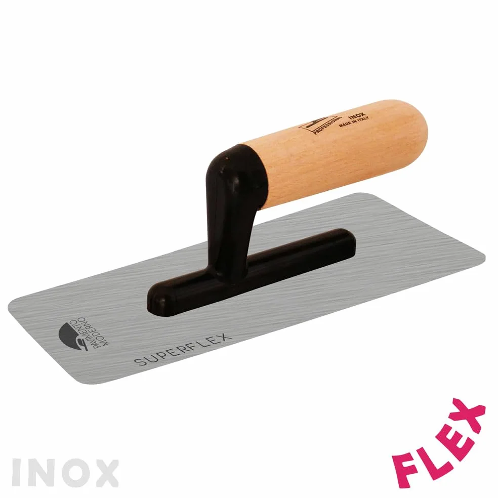 Spatola Americana Superflex Acciaio Inox per resine 240×100mm Frattazzo Super Flex flessibile