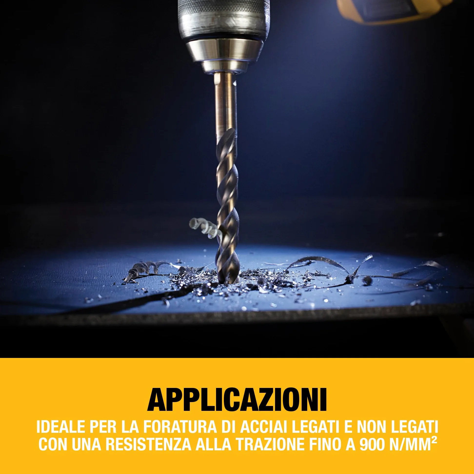 DEWALT Set EXTREME 2 HSS-G da 29 pezzi, ideale per la foratura di acciai legati e non legati con una resistenza alla trazione fino a 900 N/mm², DT7926-XJ