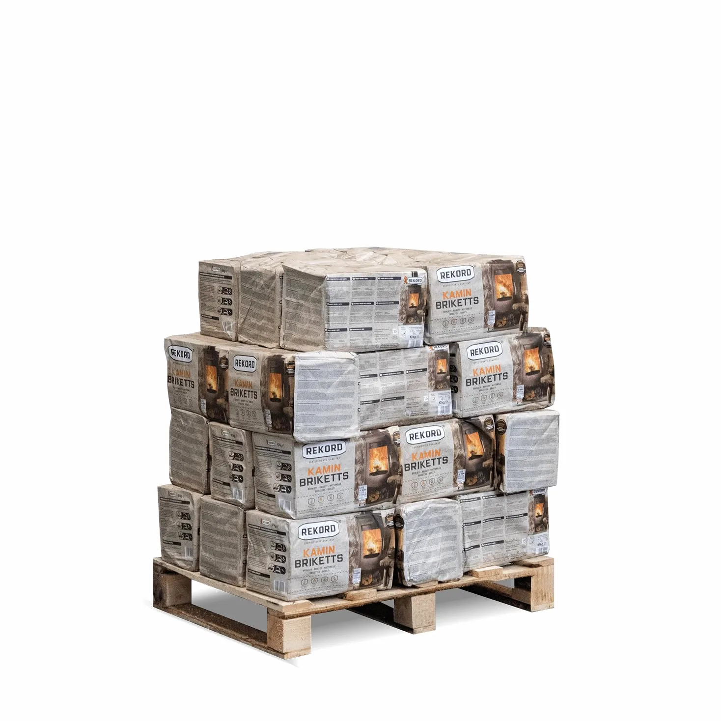 PALIGO Carbone Braunk Briketts Carbone Heiz Brikett Camino forno Rekord fasci 10 kg x 30 scatole 300 kg/1 Palette HEIZFUXX®