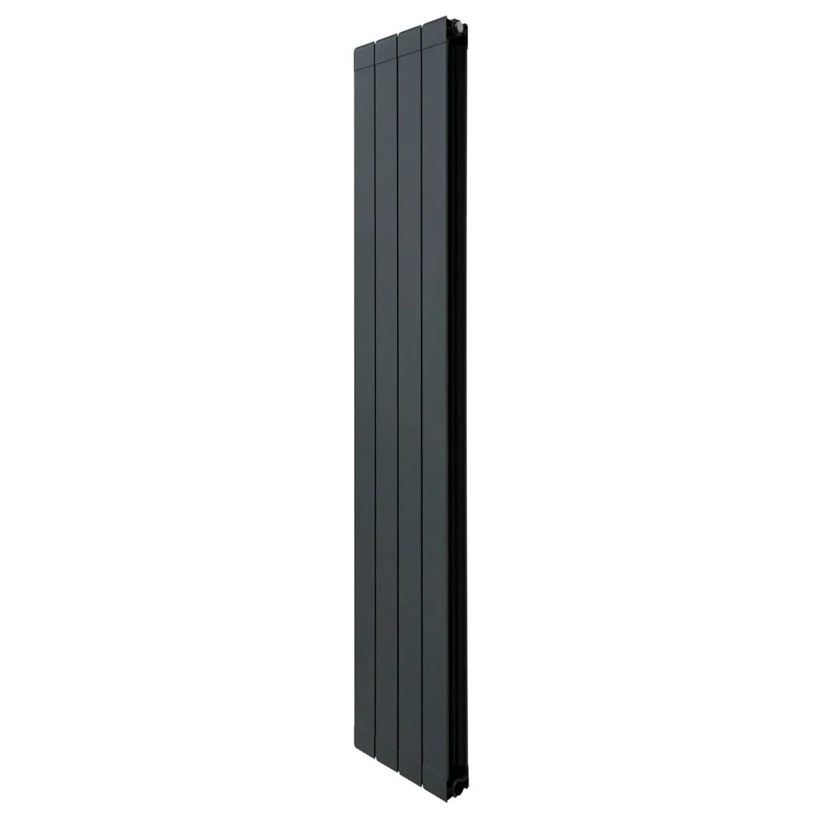 Radiatore di Design in Alluminio 1800mm x 315mm Verticale Doppio Pannello Piatto A Colonna Termosifone Moderno Leggero Grigio Antracite Spazzola Kit di Fissaggio Staffe Inclusi