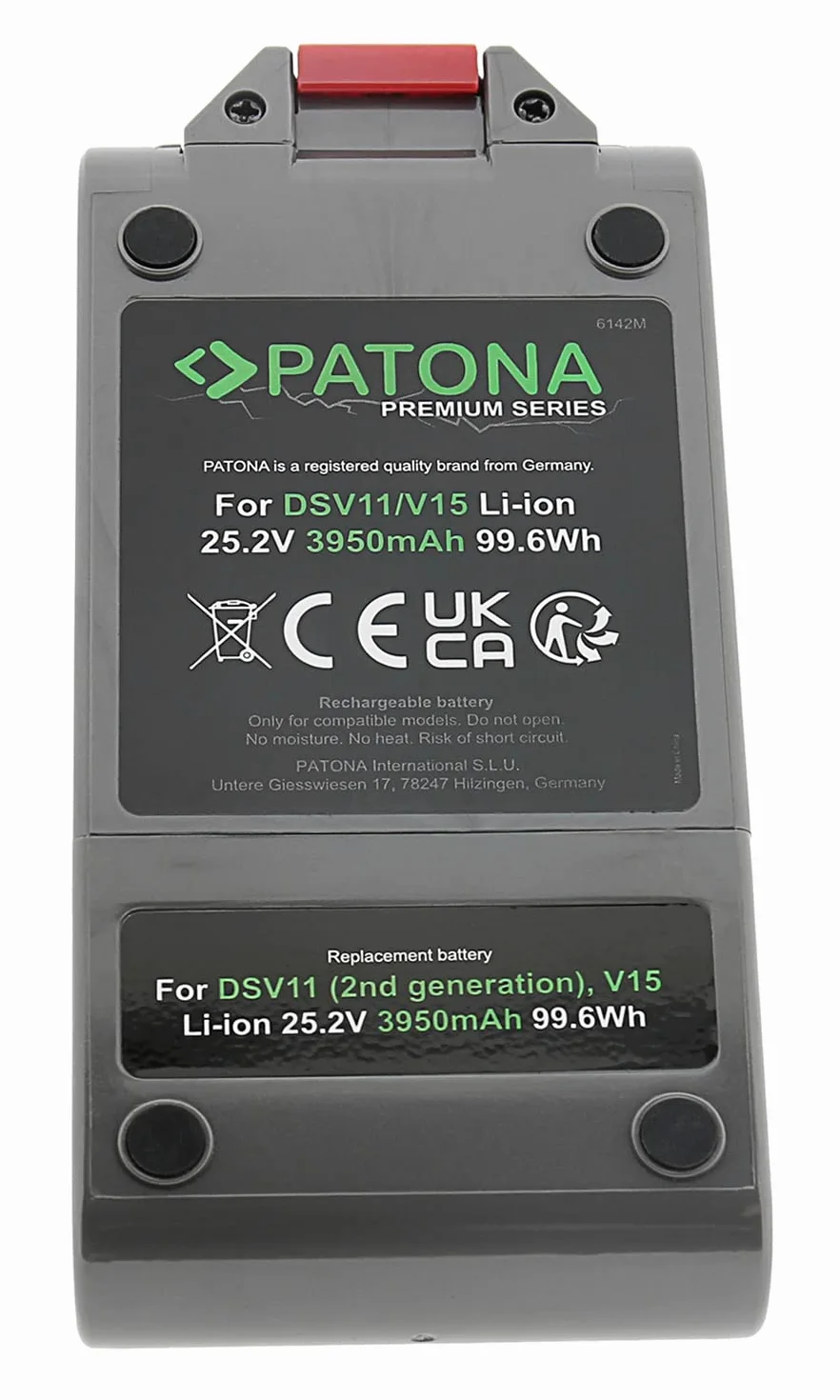 PATONA Premium Batteria Ricambio per Dyson 970425-01, 970938-01 Batterie Compatibile con V11 2020 Outsize, V11 Absolute Extra Pro, Fluffy Total Clean, SV15, SV17, SV18