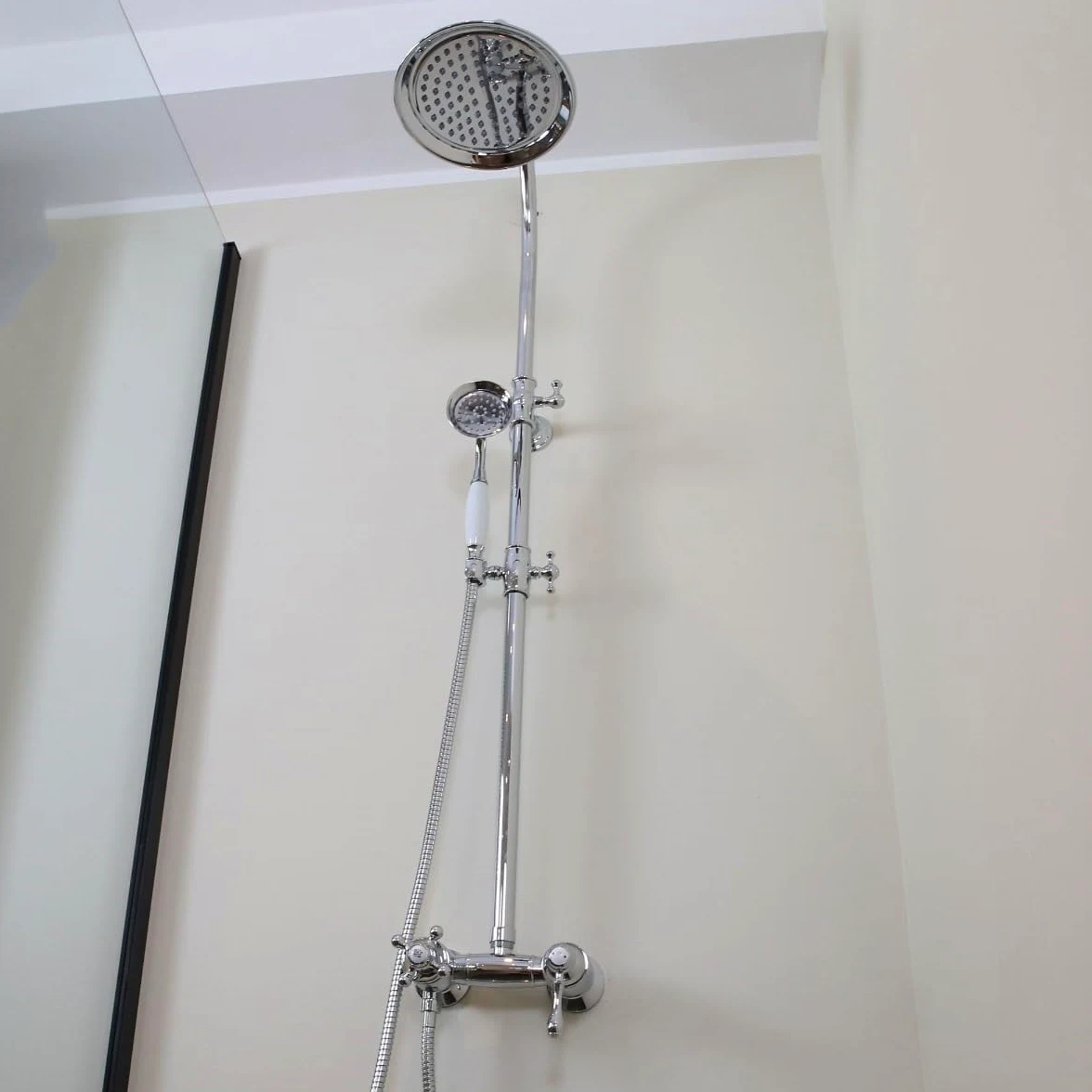 Essebagno Colonna doccia retrò Leeds 2 cromo