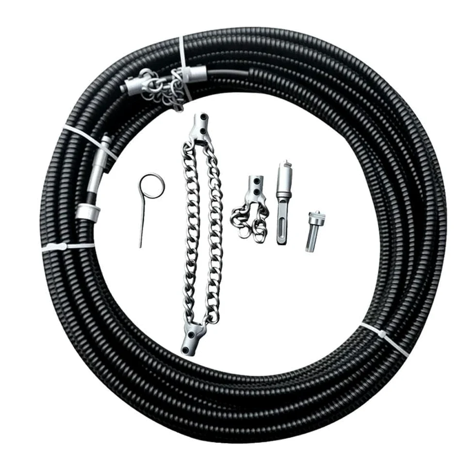Trapano elettrico Drain Cleaner Machine 1-5 Meter con estensione Fognatura Tubo di pulizia Primavera Draga Strumenti idraulici Strumento di tipo PVC, tubi lavello grasso grasso duty grasso Capelli