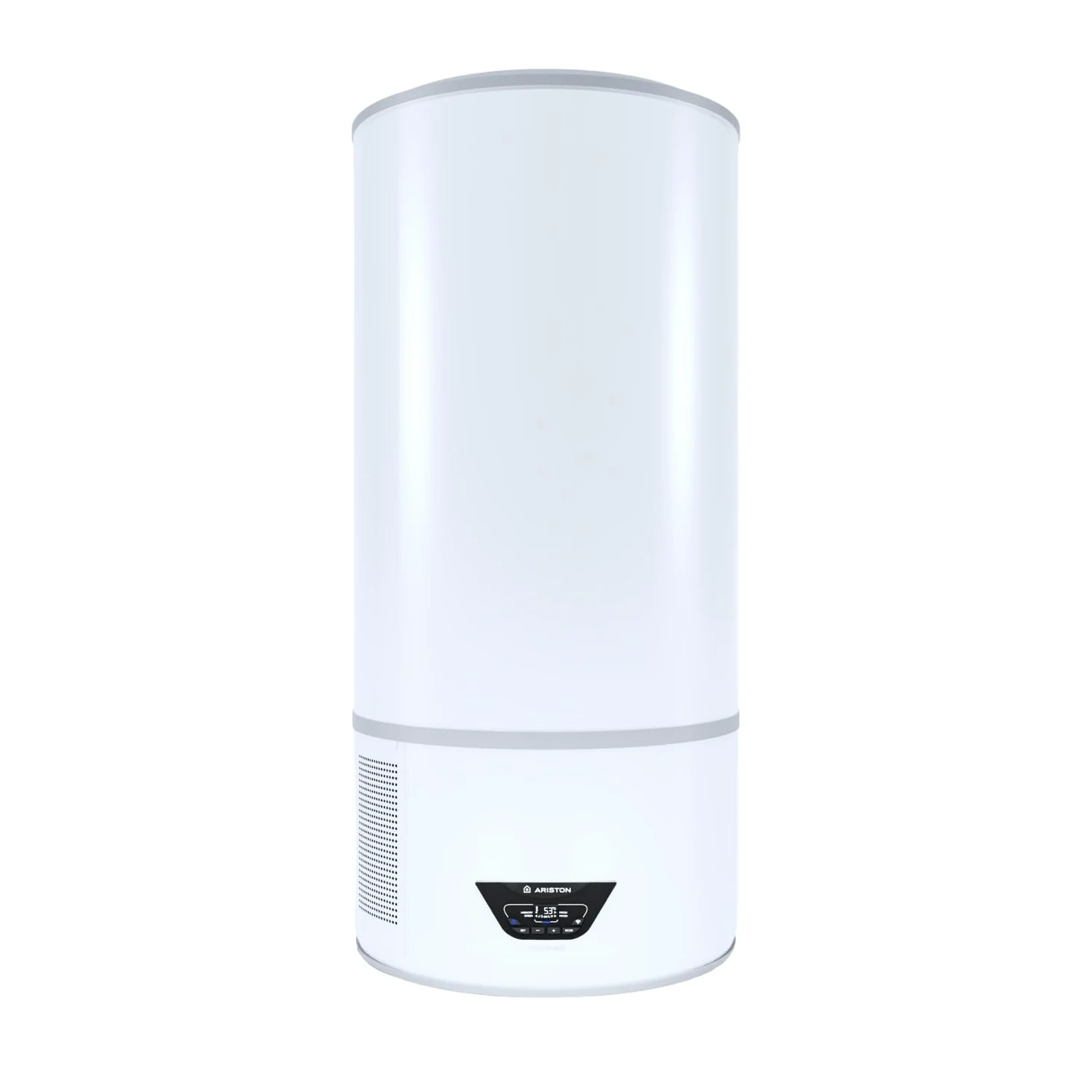 Ariston Lydos Hybrid-Wifi - Scaldabagno Elettrico 100 Litri Ibrido con Pompa di Calore, Verticale e Display LED ‎46,5x5,3x115,3 - Boiler Elettrico per Maggior Risparmio Classe A, Compatibile con Alexa