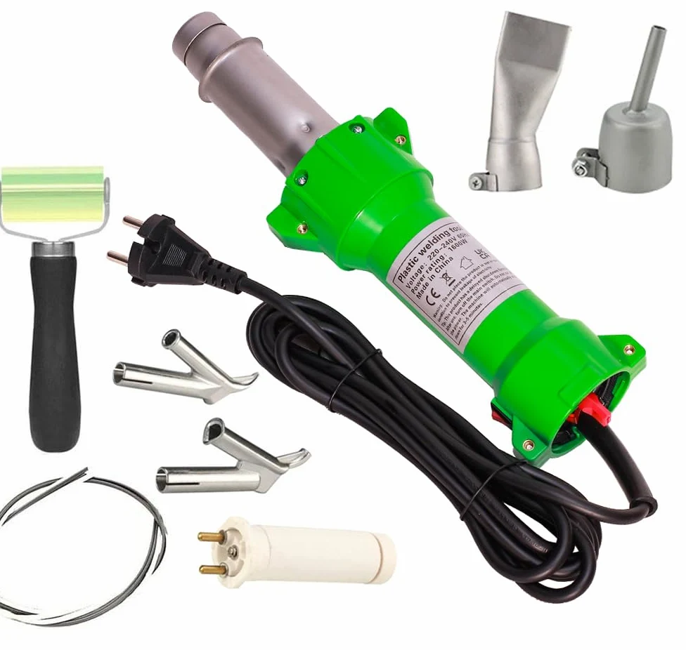 Beyondlife 1600w Pistola Termica ad Aria Calda Torcia Saldatore Saldatore Plastica Saldatore Pistola di Saldatura Per Pavimento, Con Illuminazione a Led