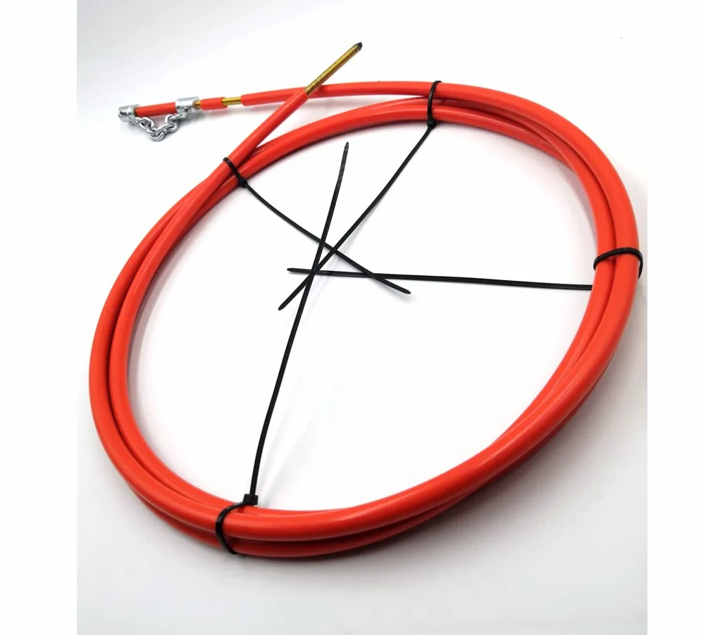 6mm cavo albero flessibile 5m set completo di strumenti per catena di pulizia DN32-40 rimozione dello zoccolo del tubo Pulizia dello scarico