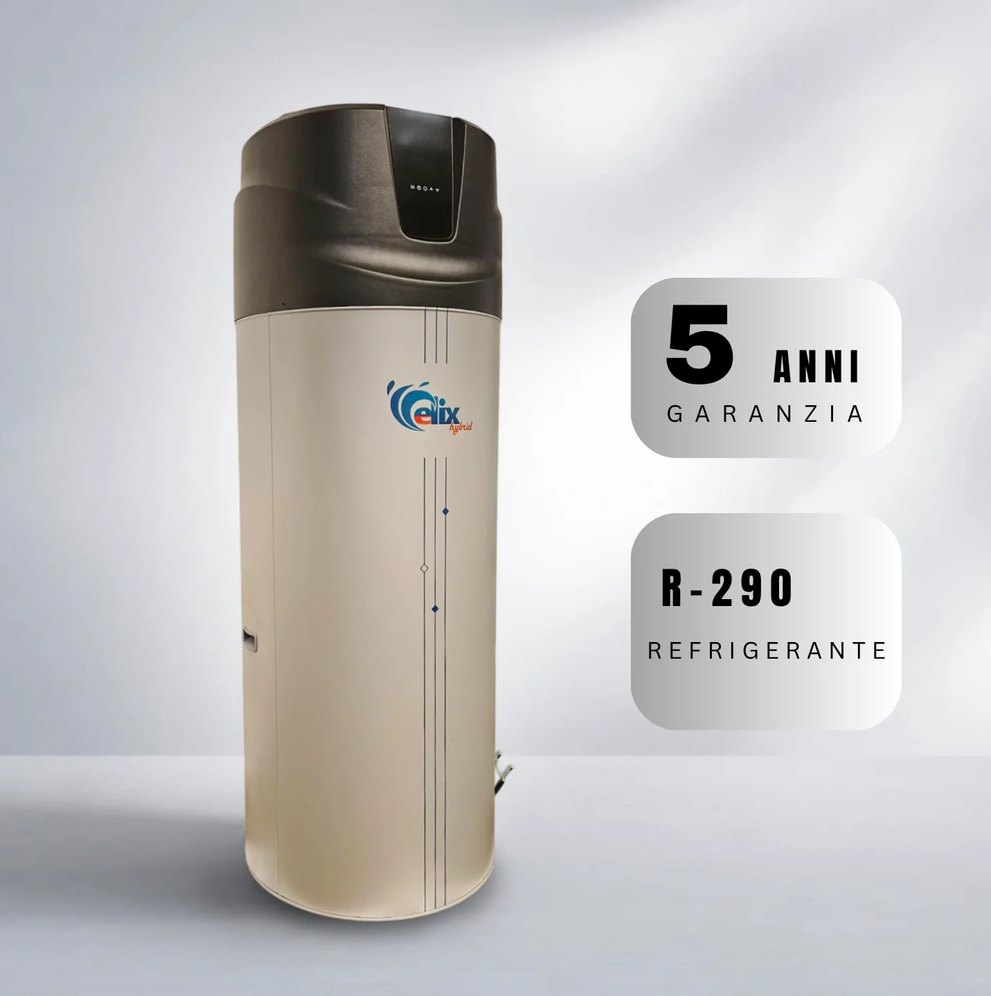 Scaldabagno a Pompa di Calore 200L – Nuovo Modello R290, Bollitore Acqua Calda con Serbatoio Integrato, Pompa di Calore Sanitaria, Ecologico ed Efficiente