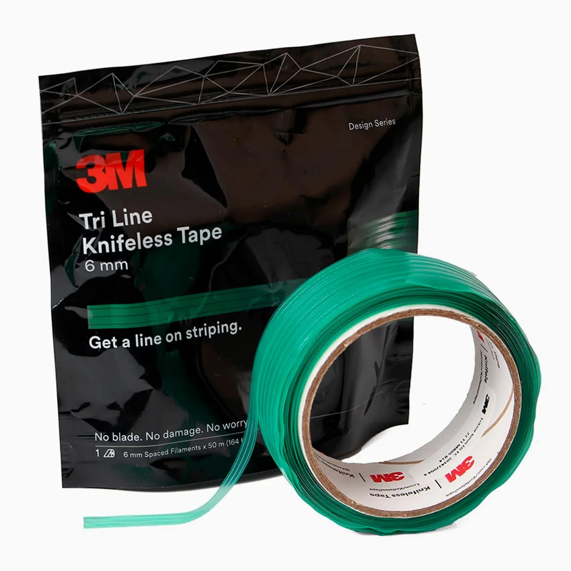 3M | Knifeless Tape, Nastro da Taglio per Dettagli Wrapping, Tape Tri Line 6mm x 50m, Filo di Taglio Per Tagliare con Precisione Pellicole, Senza Lame