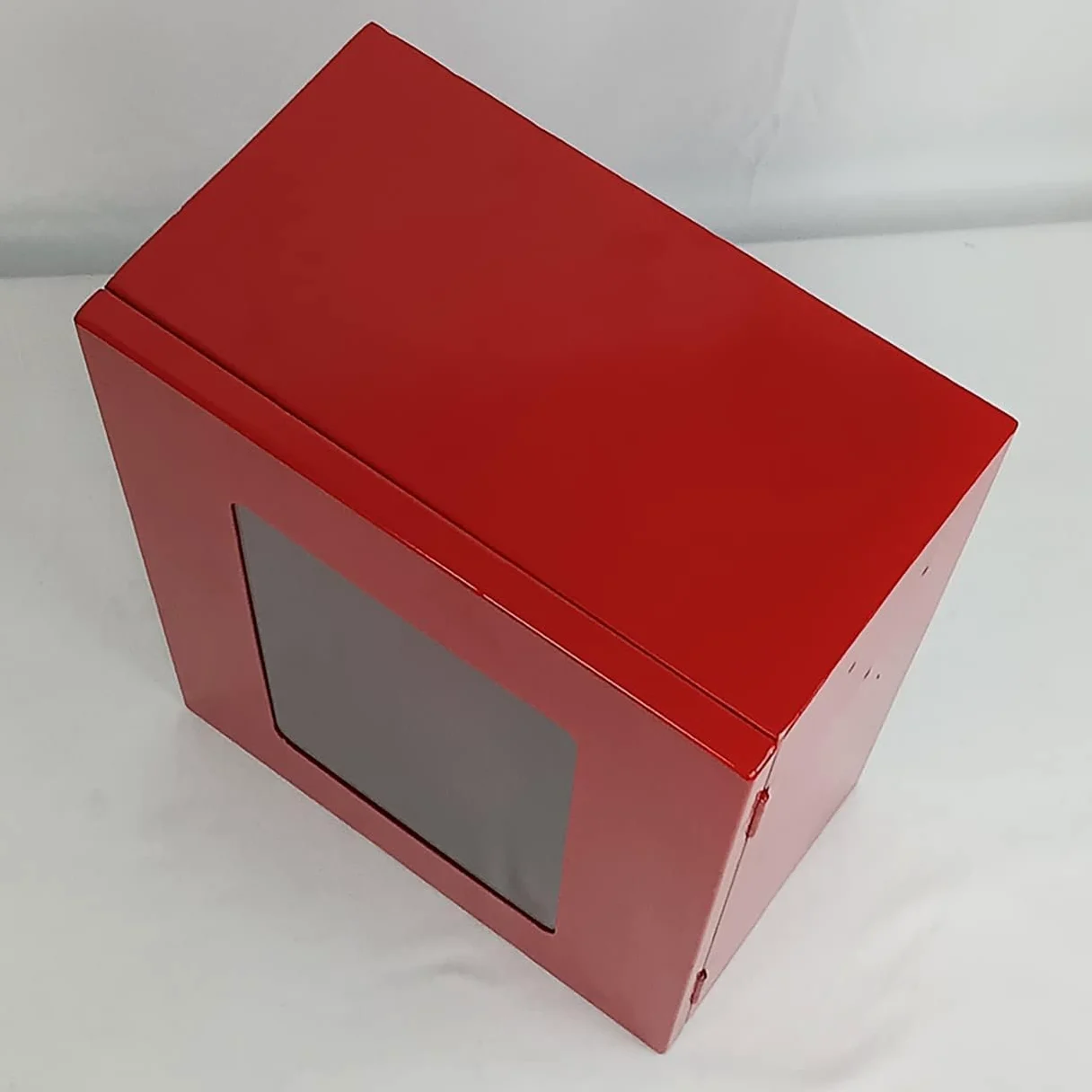 ISOP Armadio per Defibrillatore – Armadio per DEA – Scatola per DEA – Supporto per Defibrillatore – Vetrina per DEA – Scatola Rossa per Attrezzature di Sicurezza Antincendio – 36 × 29 × 17 cm – Rosso