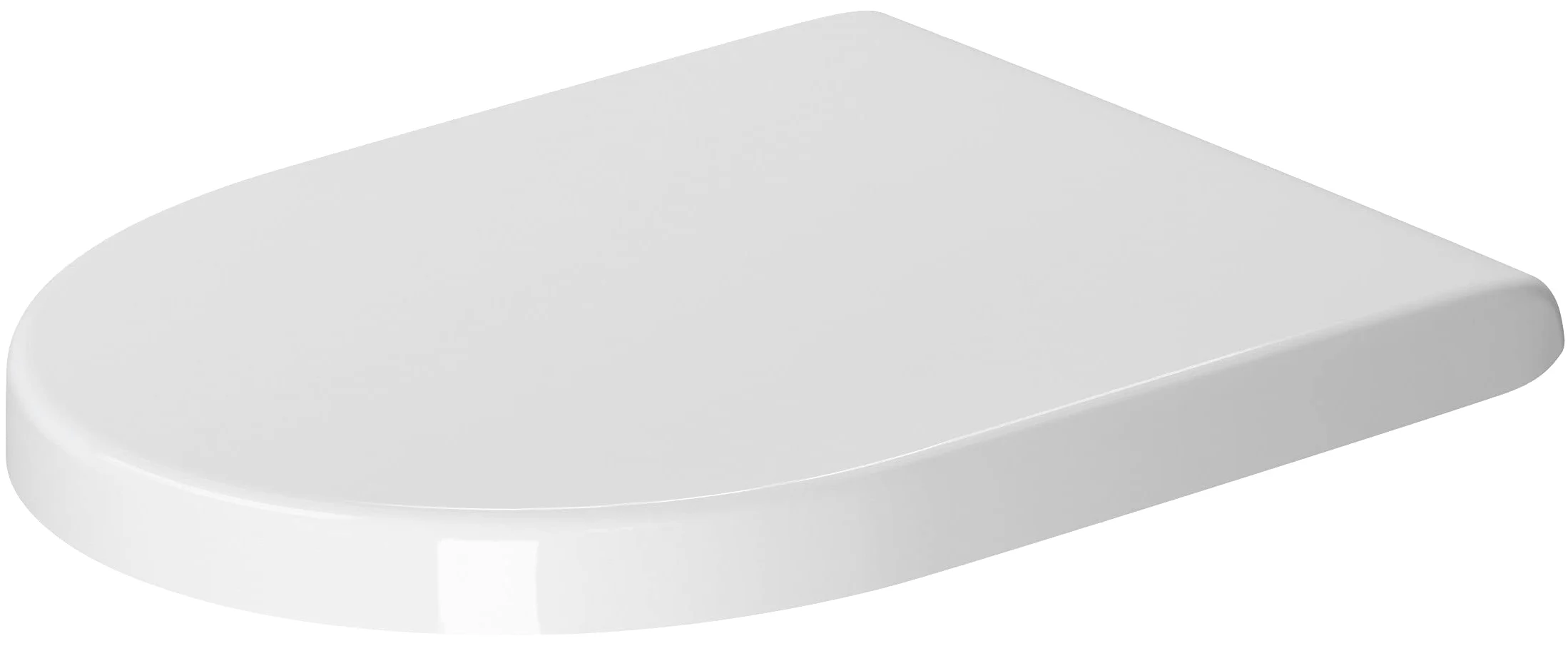 Duravit Sedile WC Starck 3, tavoletta WC, copriwater con cerniere in acciaio inox, coperchio water in plastica termoindurente Duroplast, bianco