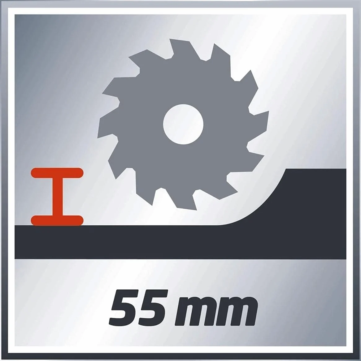 Einhell TE-CS 165 SEGA CIRCOLARE (tensione 230 V, 1200 W, giri al min. 5500, lama Ø165 x Ø16, taglio max 55 mm)