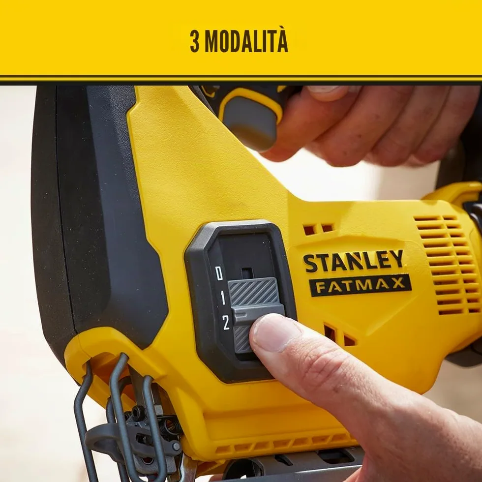 STANLEY FATMAX Sfmcs600B-Xj - Seghetto Alternativo 18V - Unità Senza Batteria E Caricabatteria