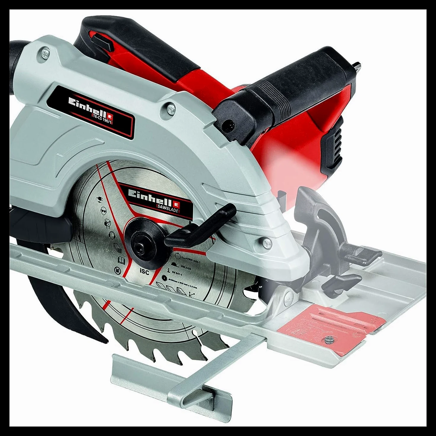 Einhell TE-CS 190/1 Sega circolare (tensione 230 V, 1500 W, giri al min. 5500, lama Ø190 x Ø30, taglio max 66 mm)