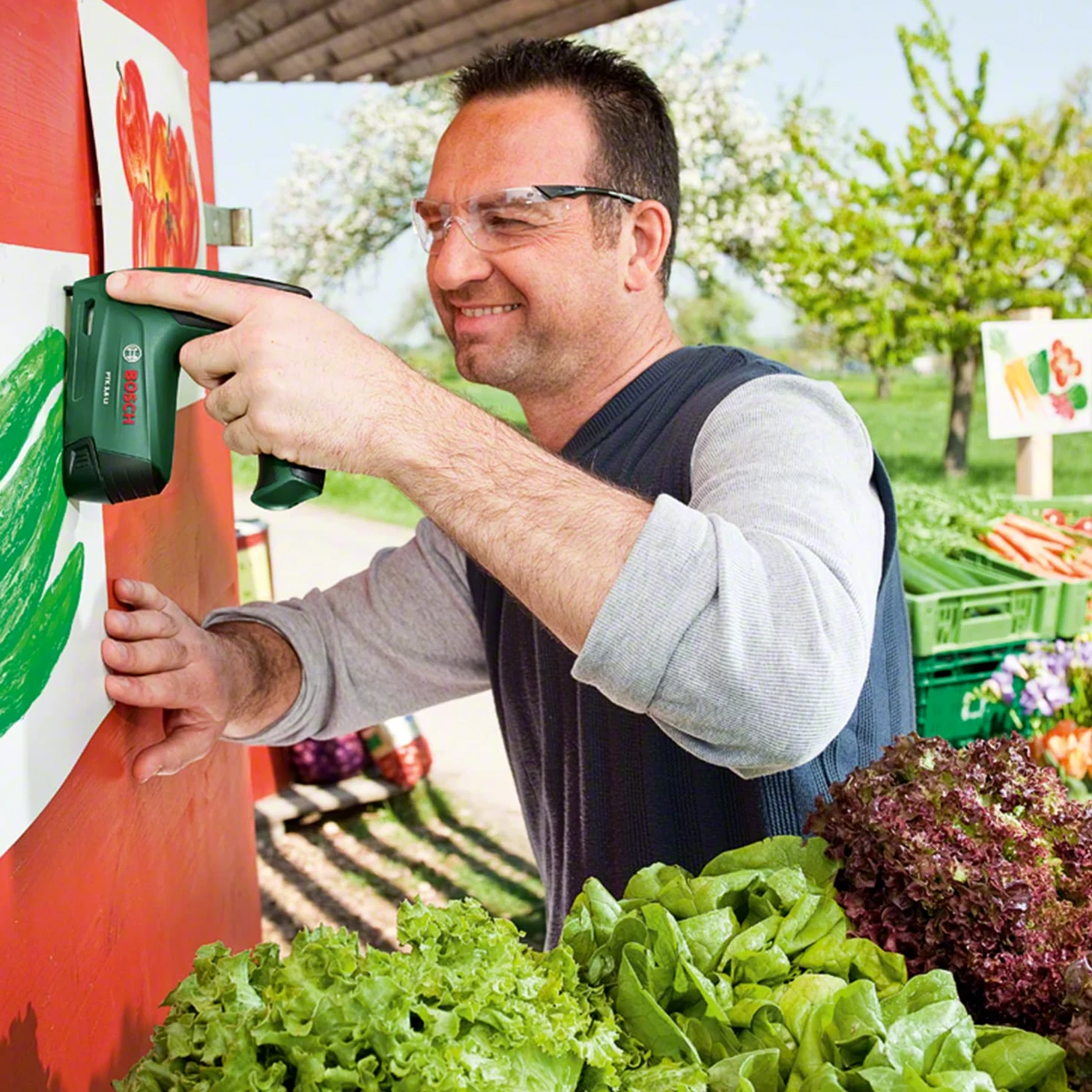 Bosch Graffatrice a batteria PTK 3.6 LI, batteria integrata, 3.6 Volt, 30 colpi/min, in scatola metallica