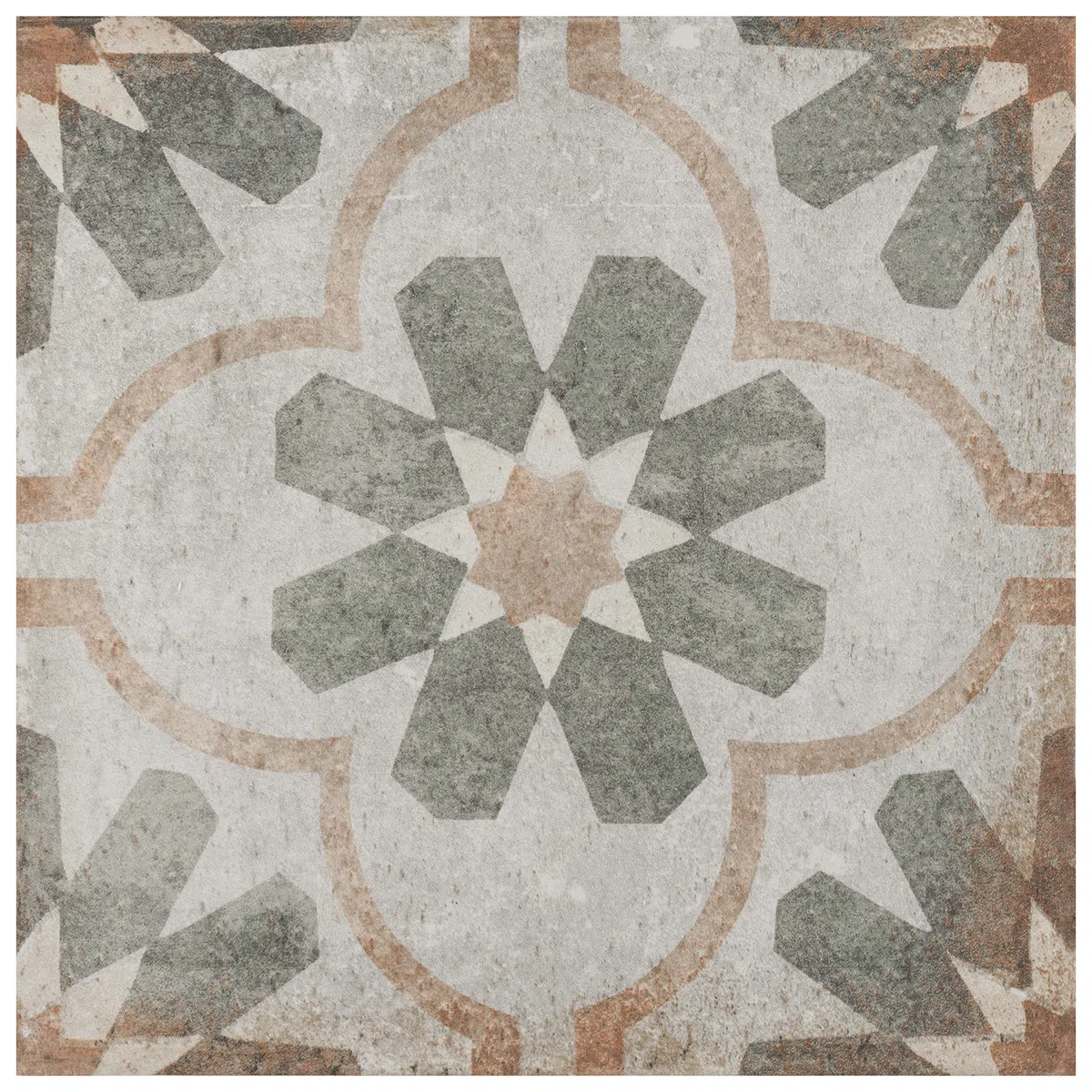 SomerTile FNUDADFL Artefatto Décor Pavimento e Parete in Porcellana, 22,2 x 22,2 cm, Piastrella Firenze