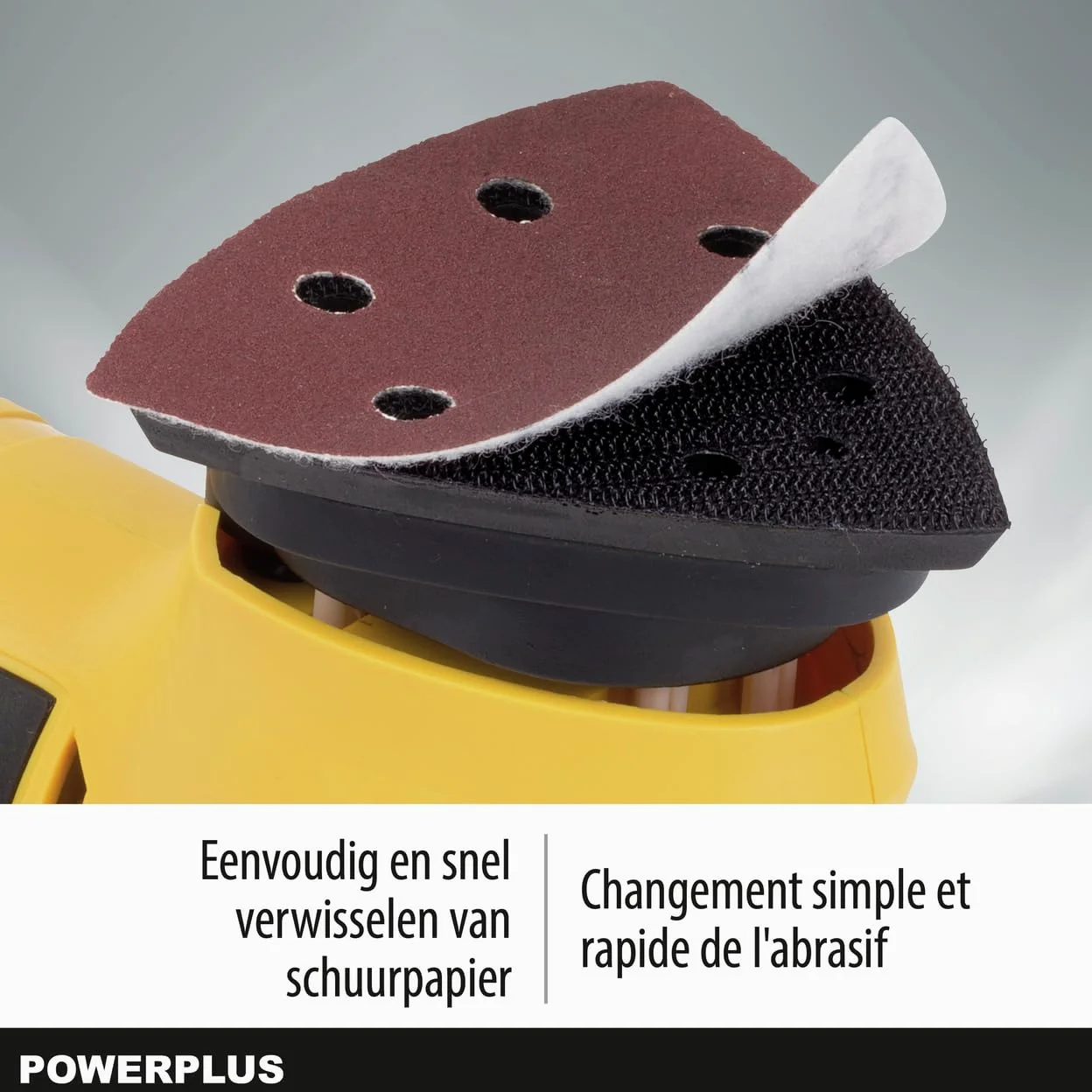 POWERPLUS POWX0490 - Levigatrice triangolare 300 W