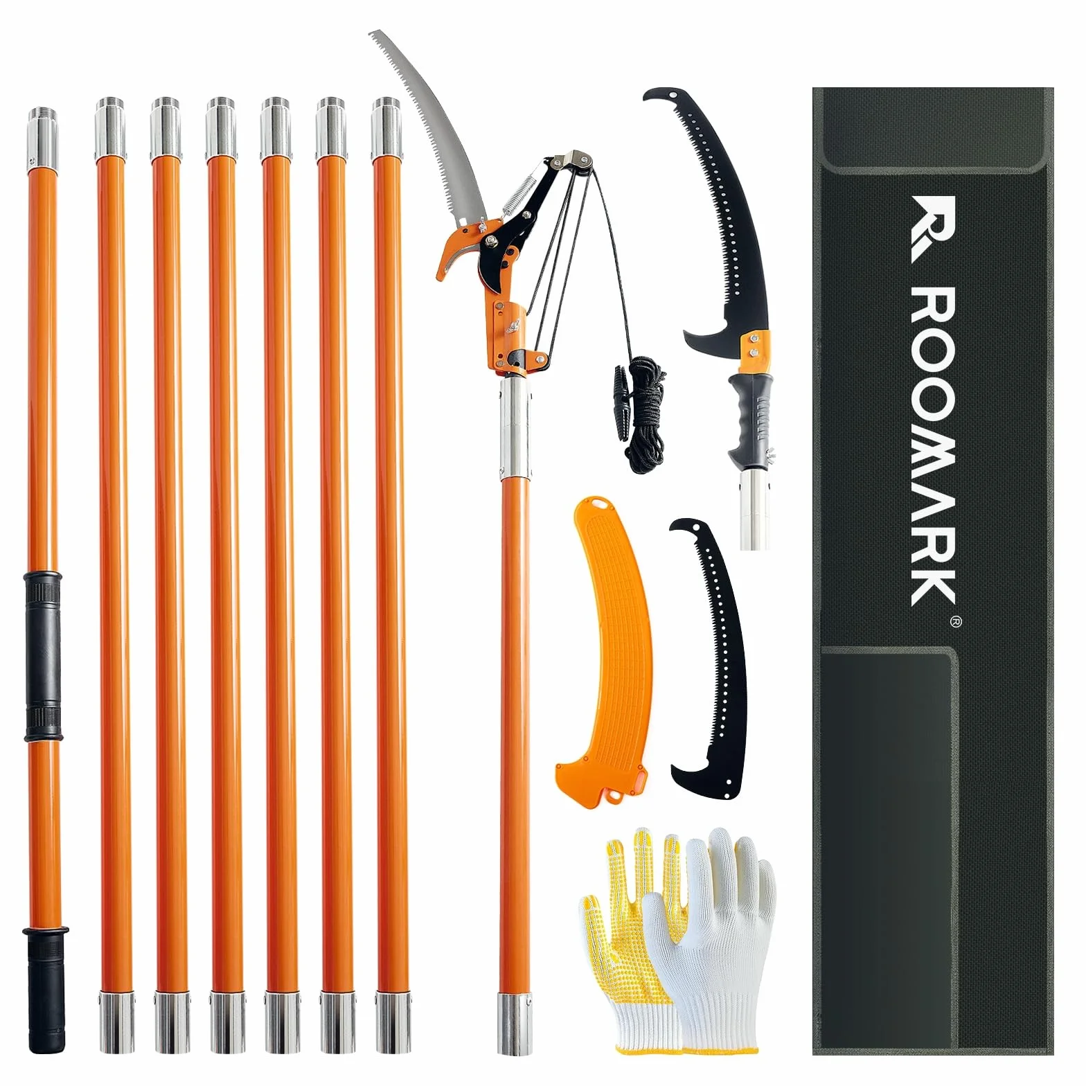 Cesoie telescopiche da 2-8 m, prolunga per cesoie da giardino, attrezzi da giardino per potatura, potatura telescopica leggera e molto resistente