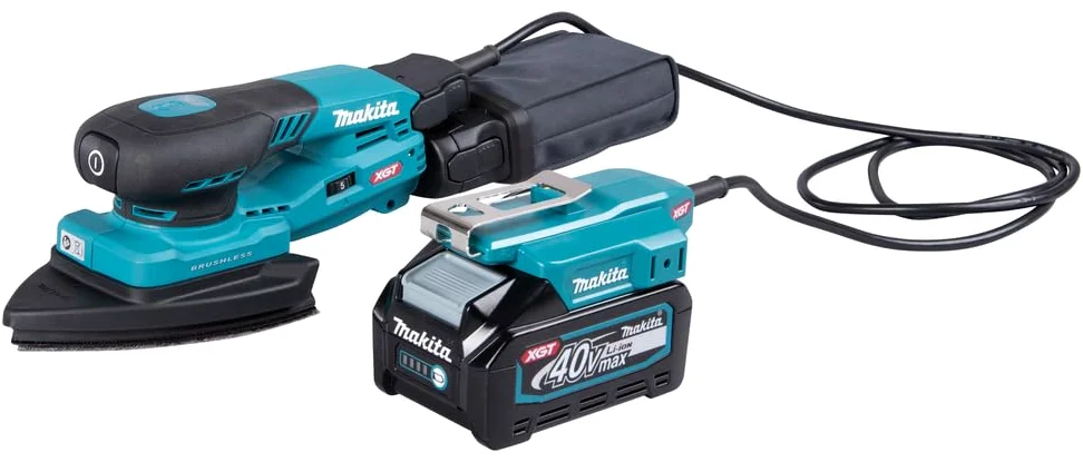 Makita BO006CGZ - Levigatrice a delta a batteria 40 V max. / 100 x 150 mm (senza caricatore e batterie)