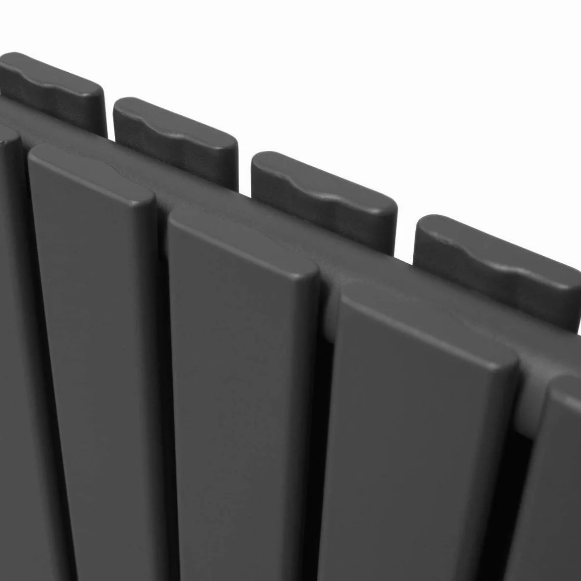Radiatori Termosifoni in Acciaio Calorifero a Doppio Strato a Pannelli Piatti Riscaldamento Centralizzato Colonna Termosifone Orizzontale Radiatore a Parete - Grigio Antracite - 180 x 42 cm