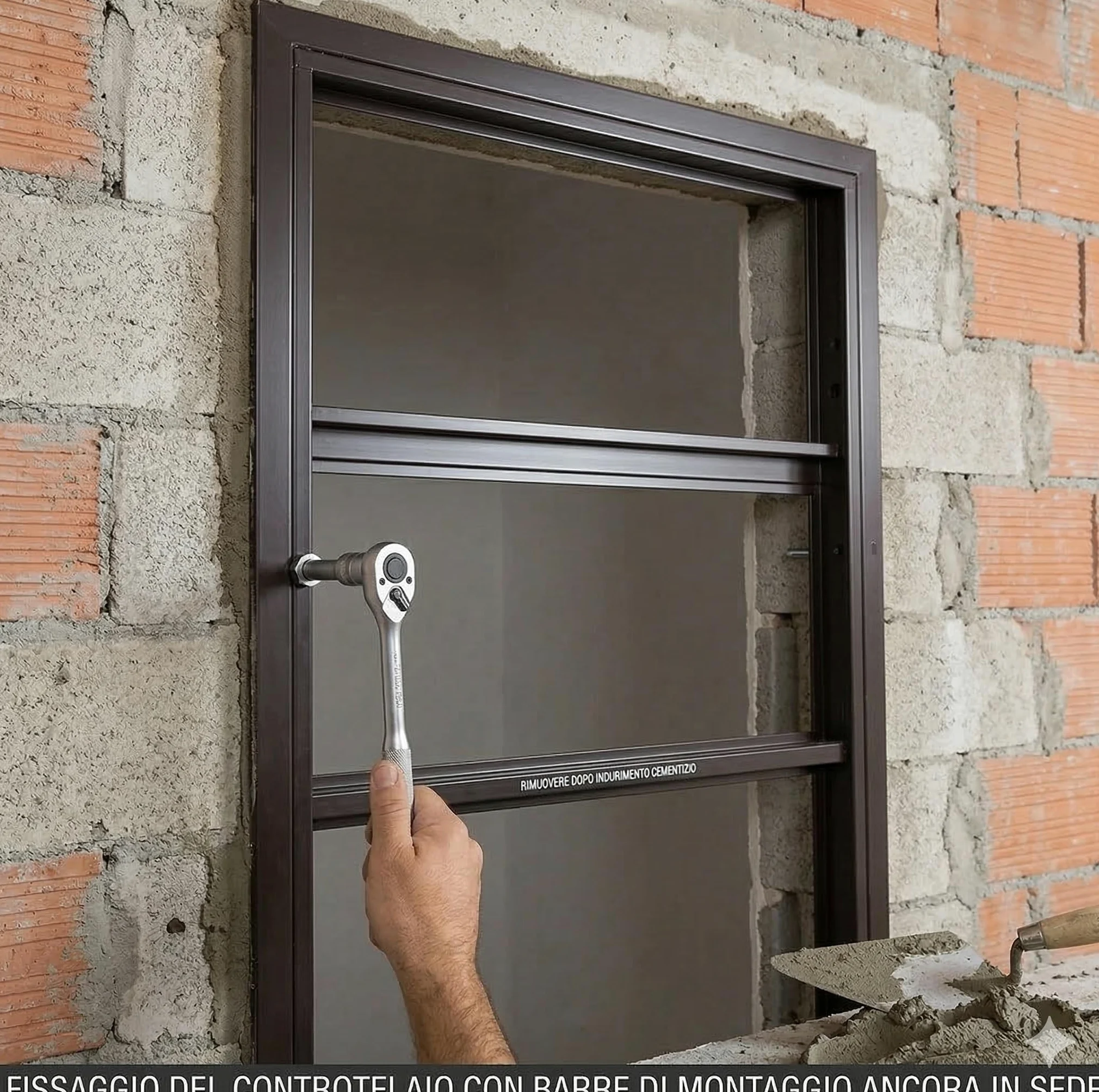 Controtelaio porta blindata Handy anta singola per porte blindate 90 x 210 cm