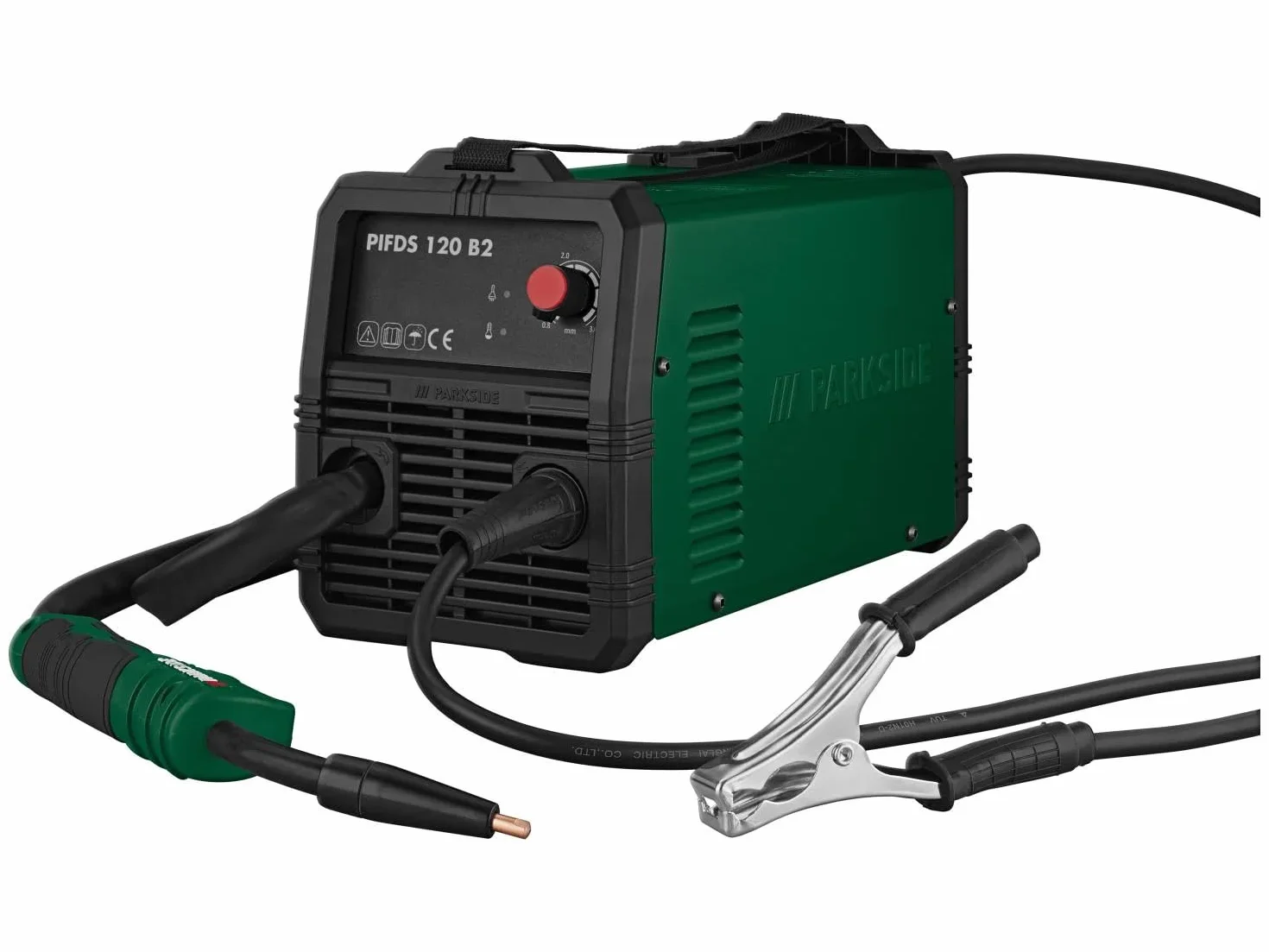 Offerta FITNMORE per saldatrice inverter a filo animato PARKSIDE PIFDS 120 con accessori, portachiavi apribottiglie HEADNMORE, matita da carpentiere HEADNMORE e calze da lavoro PARKSIDE