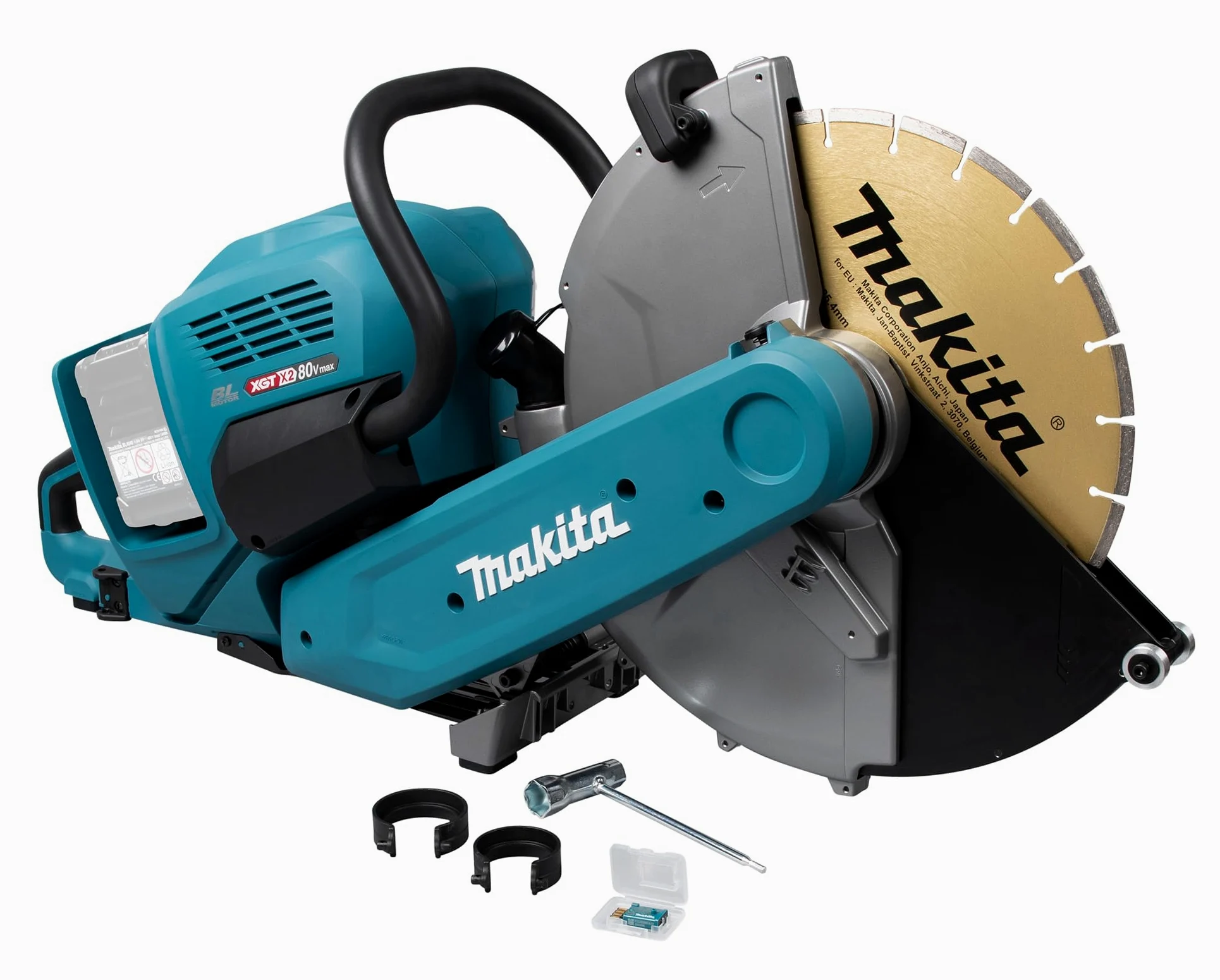 Makita CE002GZ01 Twin 40V Max (80V) Li-ion XGT Brushless 355mm Power Cutter - Batterie e caricabatterie non inclusi