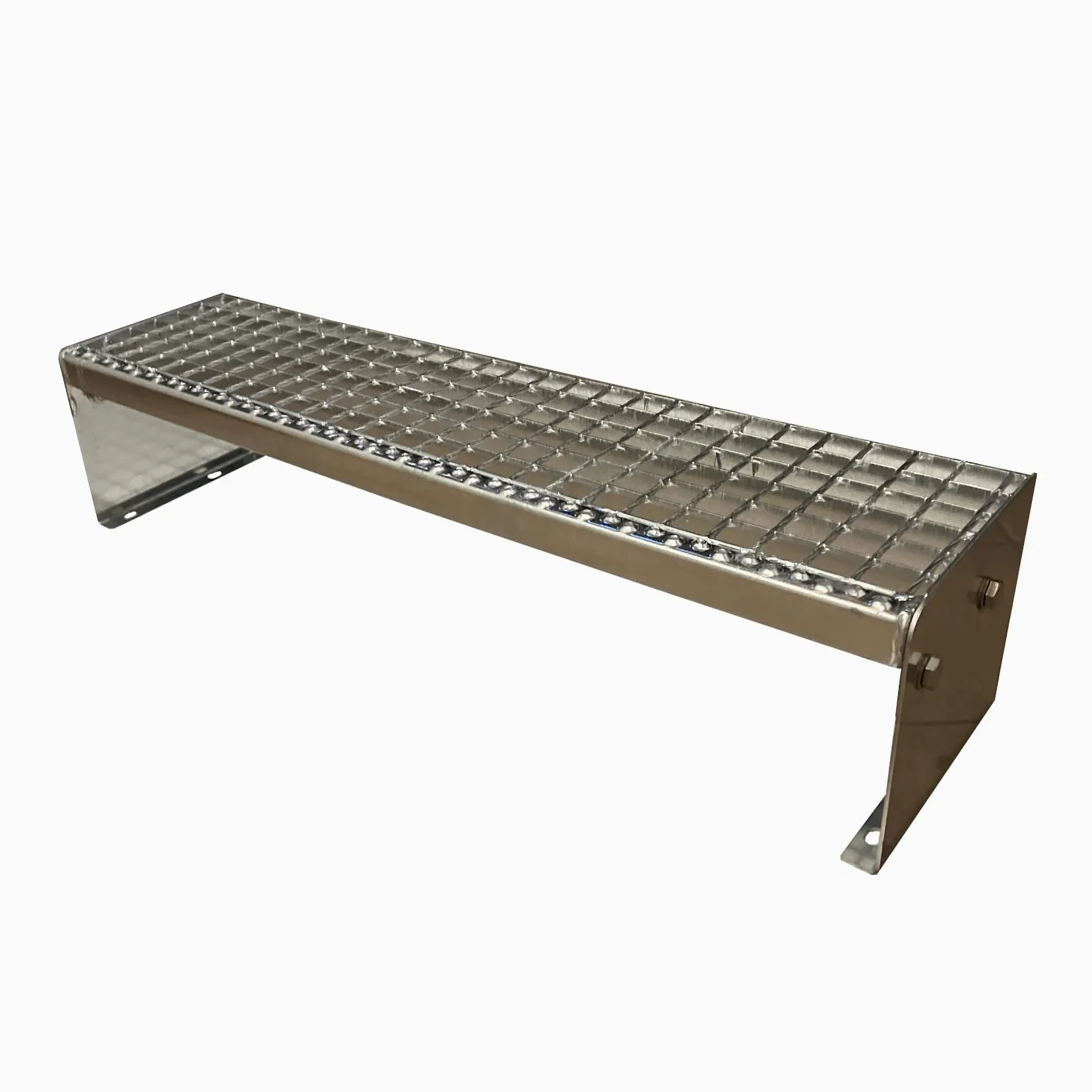 Scala in acciaio di alta qualità, completamente zincata/1 gradino (larghezza 600 mm) (altezza 20 cm), resistente alle intemperie