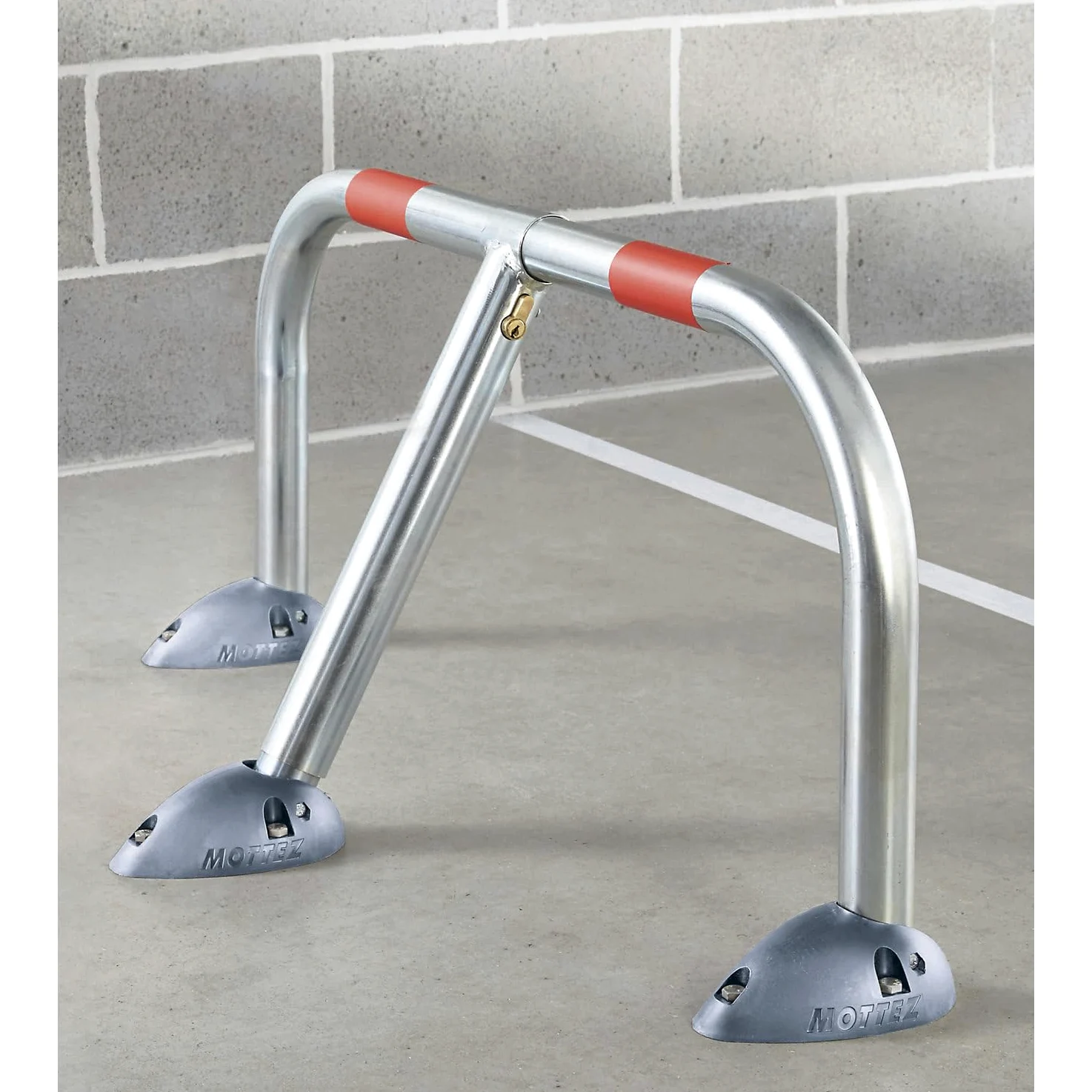Mottez B302C - Barriera di parcheggio, design reclinabile