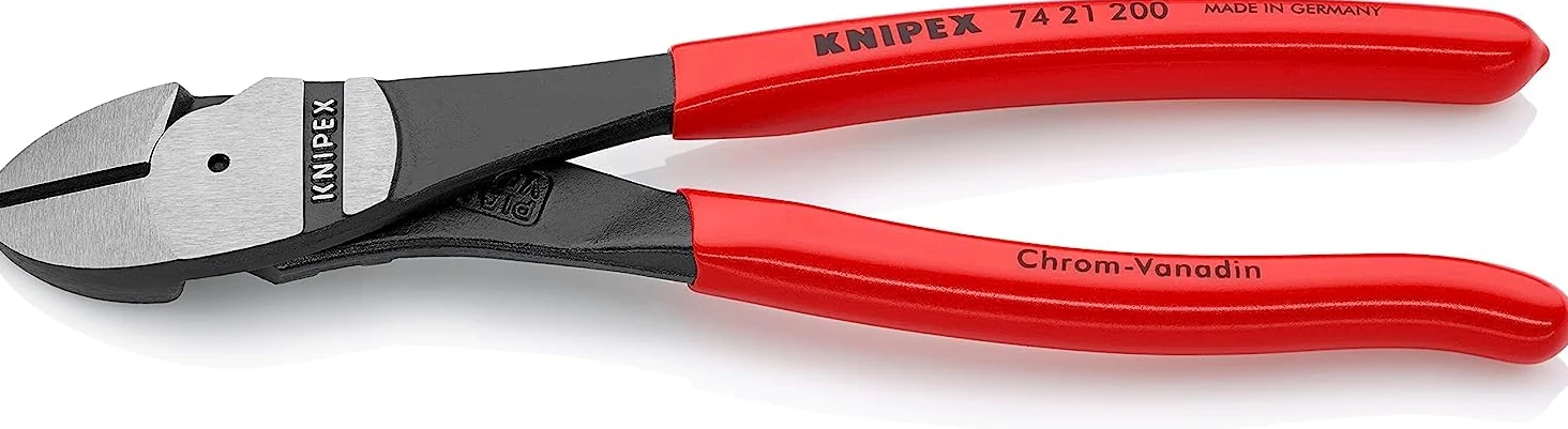 KNIPEX Tronchese laterale per meccanica tipo forte rivestiti in resina sintetica 200 mm, 74 21 200