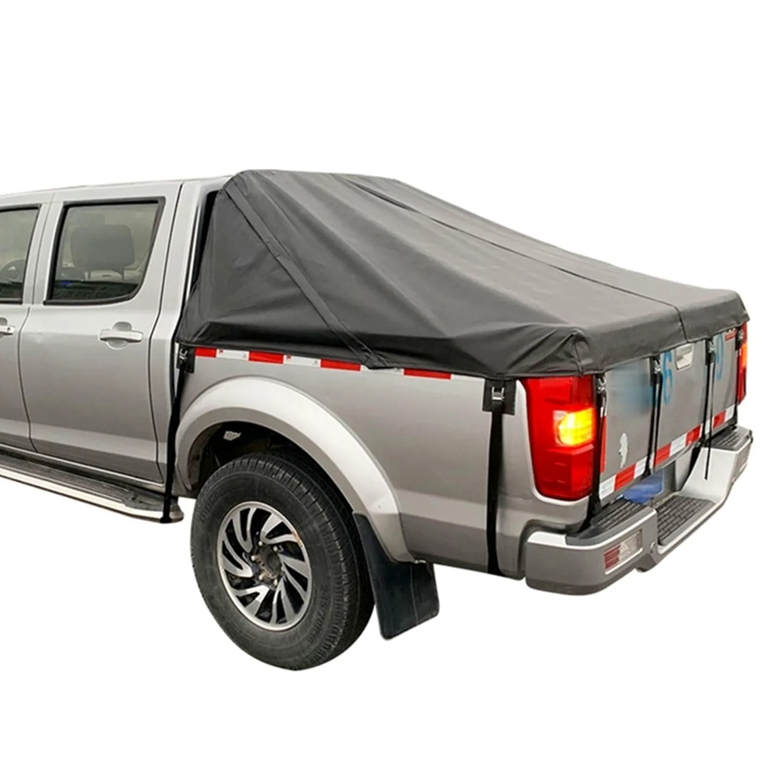 Telo Per Cassone Per Camion Copricassone for camioncino impermeabile Per Sicurezza Delle Merci(Black,5.5-ft. Bed)