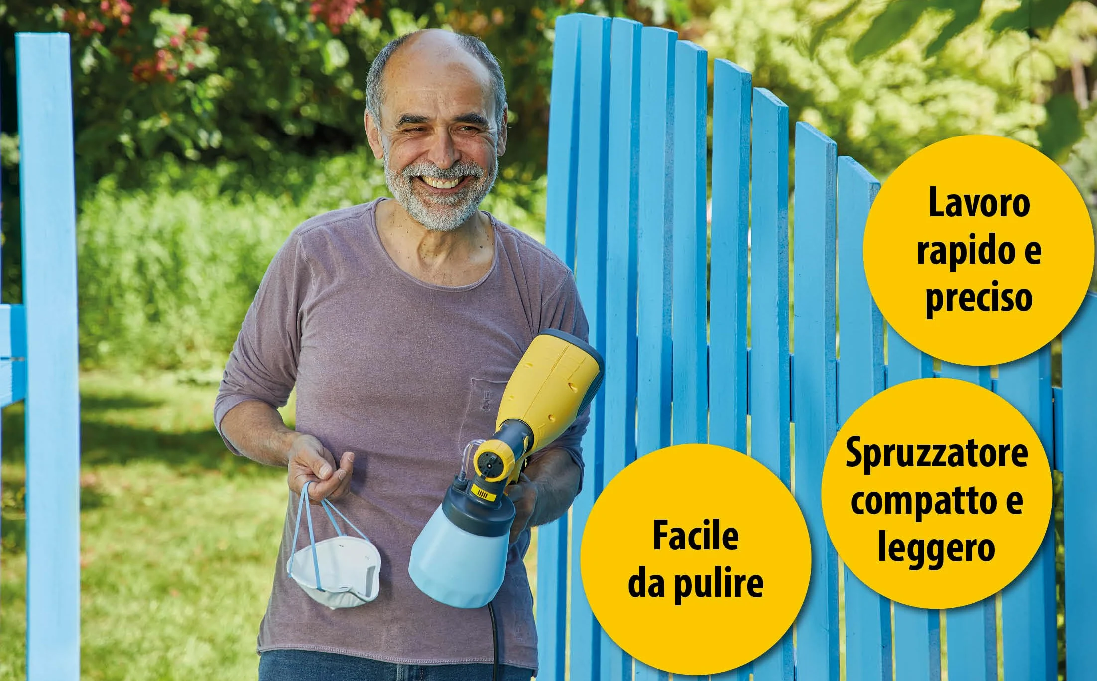 WAGNER Pistola a Spruzzo Wood&Metal Sprayer W 100, per Smalti e Velature- Ambiente Interno/Esterno, Resa 5 M²-12 Min, Capacità 800 Ml, 280 W
