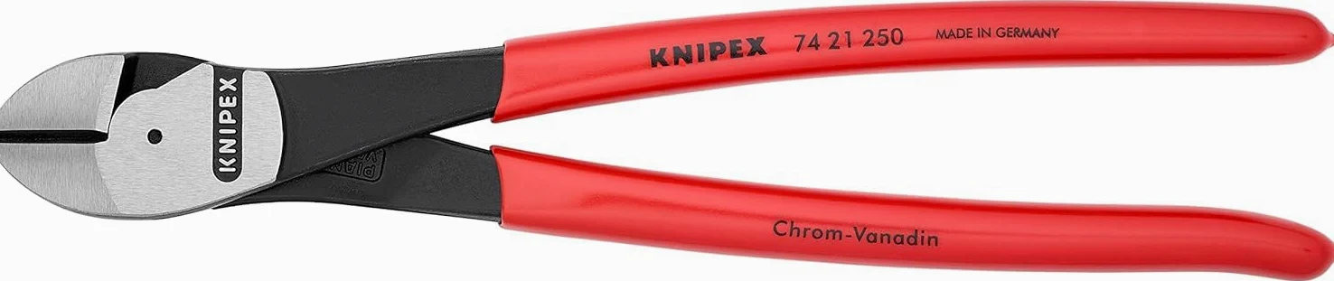 KNIPEX Tronchese laterale per meccanica tipo forte rivestiti in resina sintetica 250 mm, 74 21 250